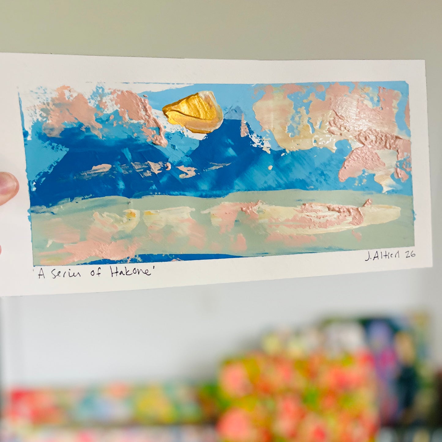 “A Series of Hakone” Original painting on paper (unframed)