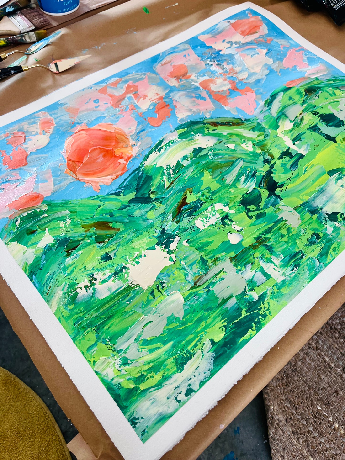 “Hold the Faith” original painting on paper (unframed)