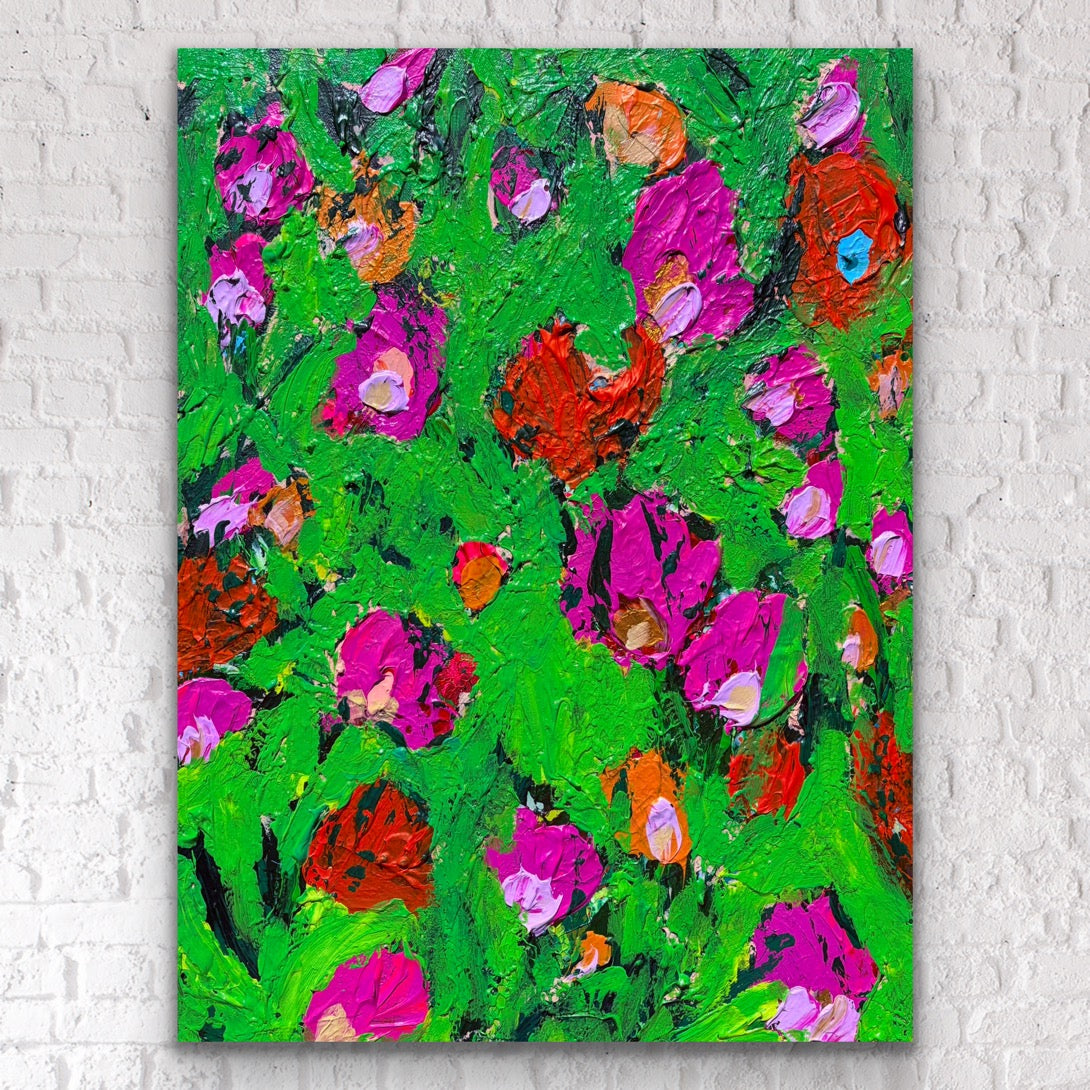 “Flower Dance” Original Painting on canvas