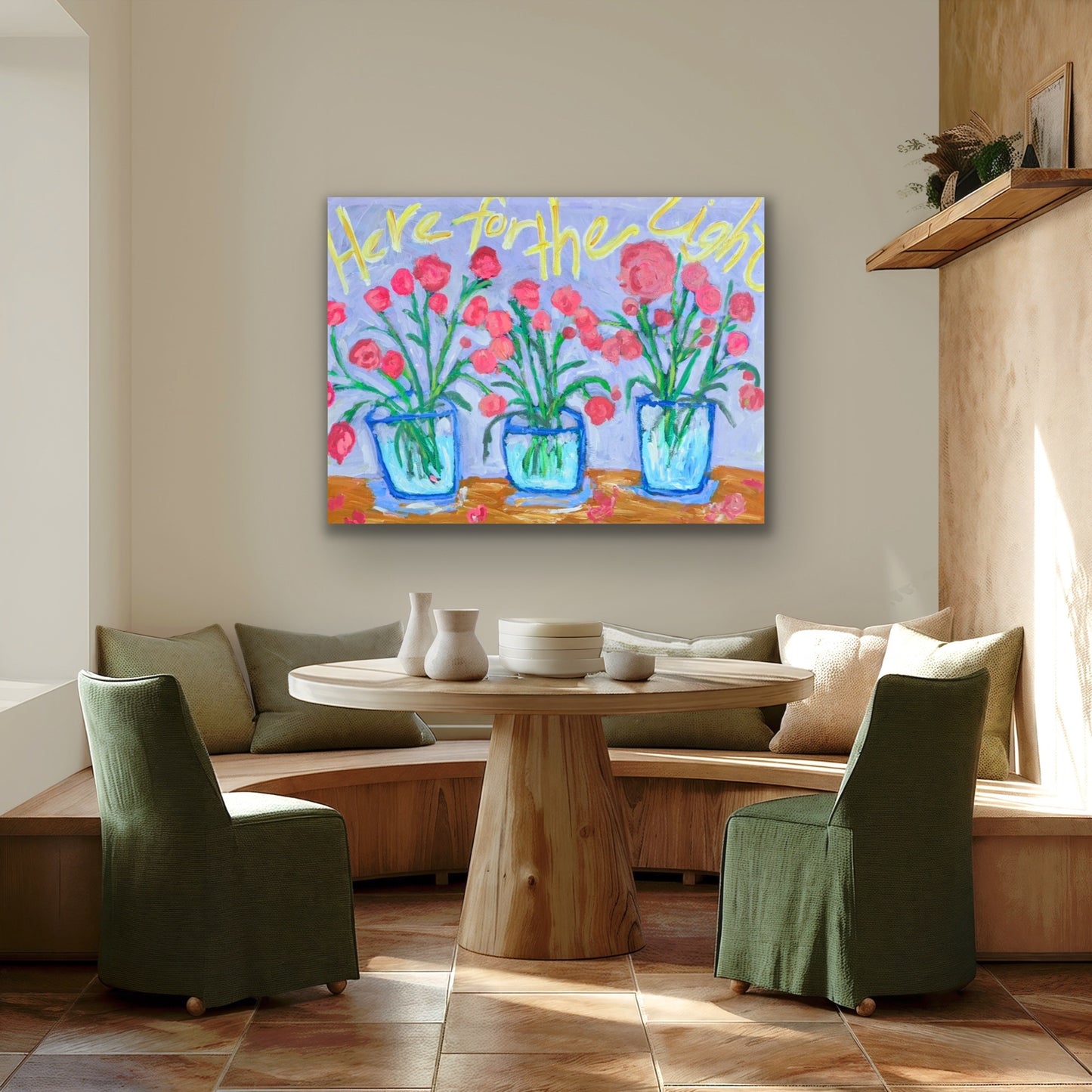 “Here for the Light” original painting on gallery wrapped canvas