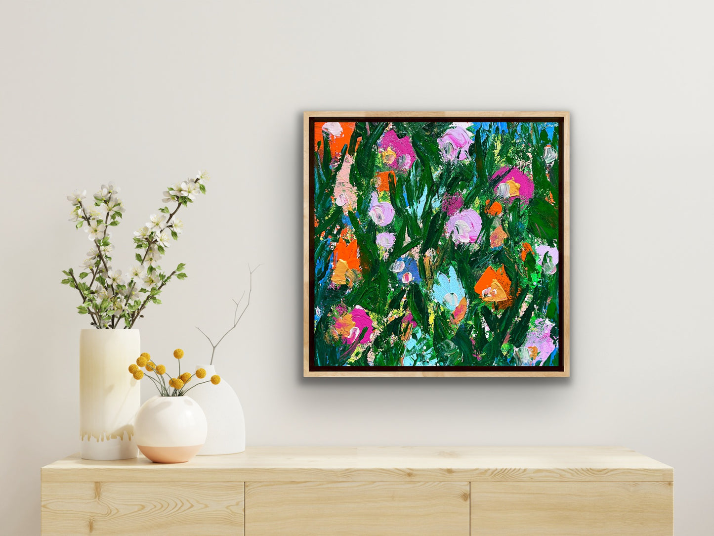 “My Happiness Depends on Me” original painting on canvas