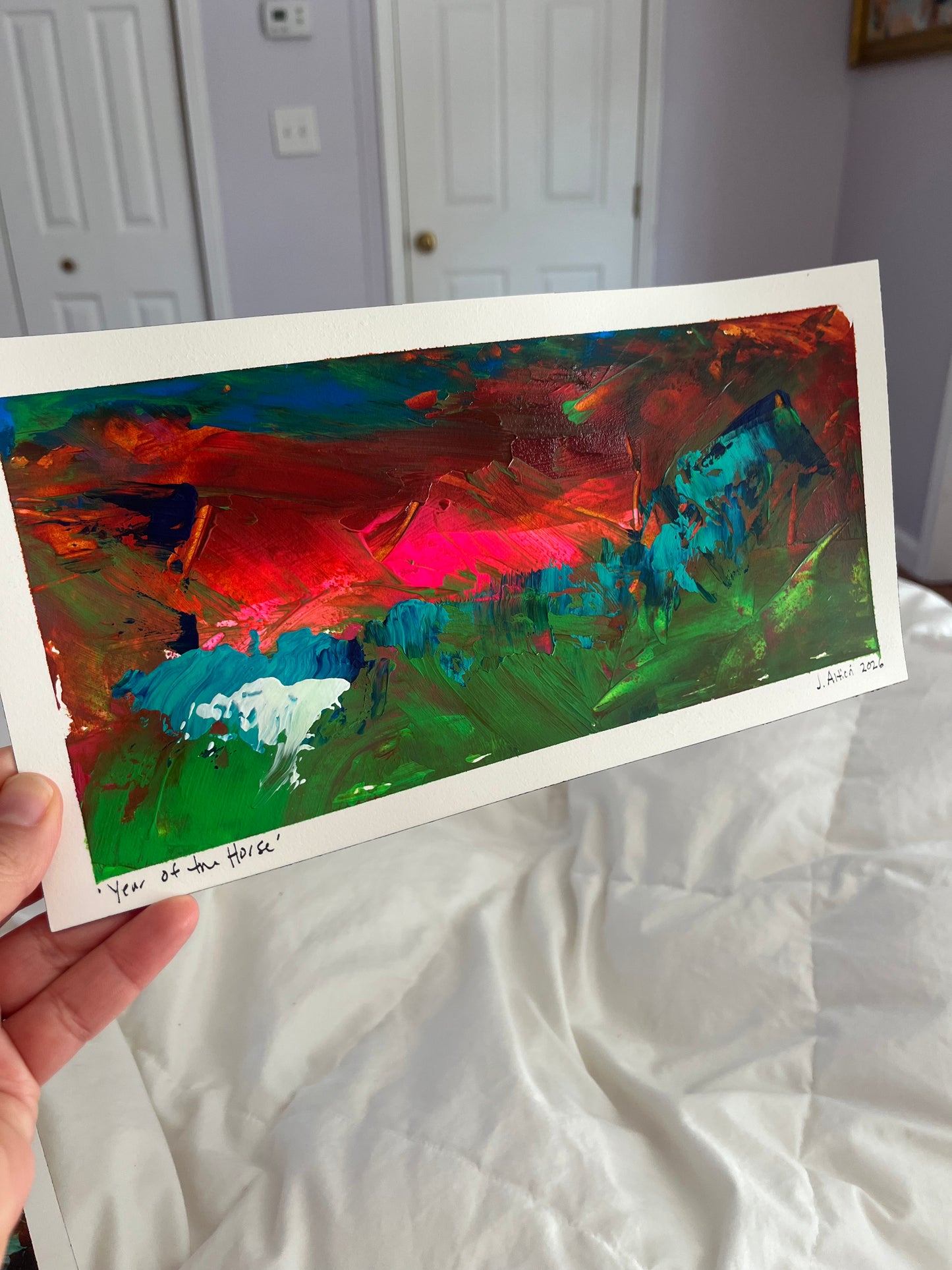 “Year of the Horse” original painting on paper