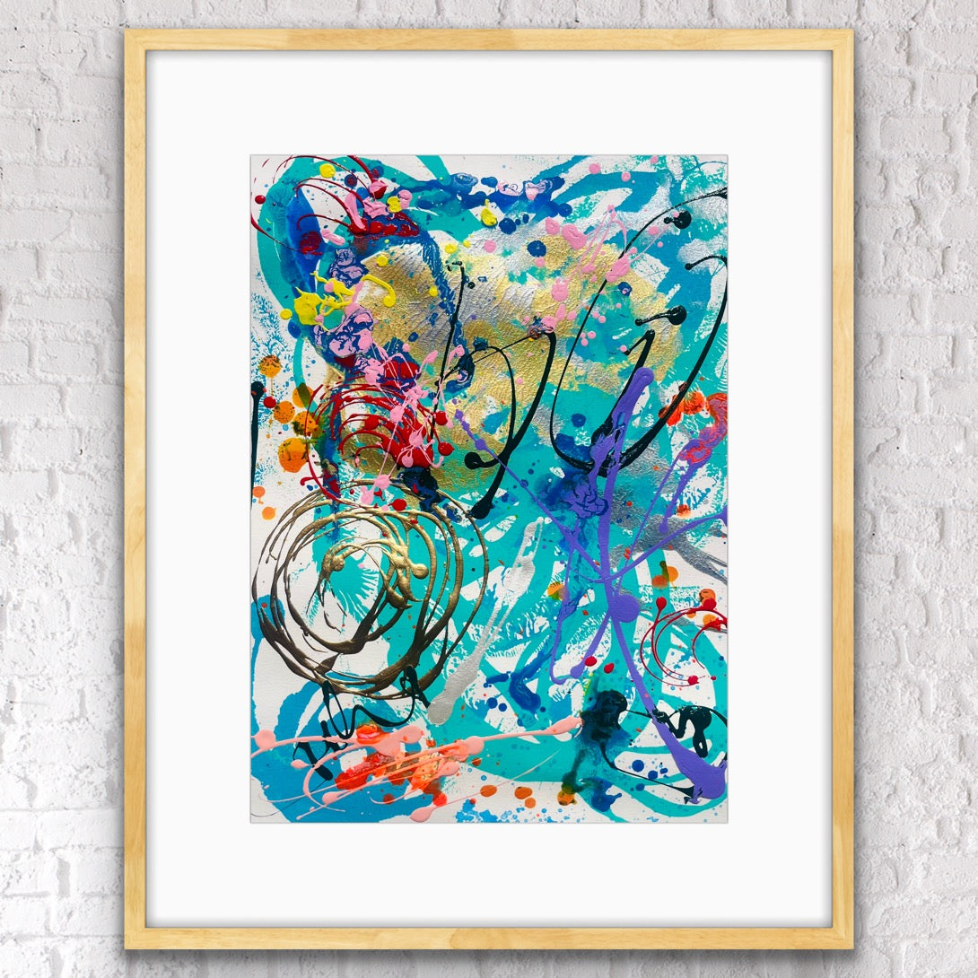 “Splish Splash” original painting on paper (unframed)