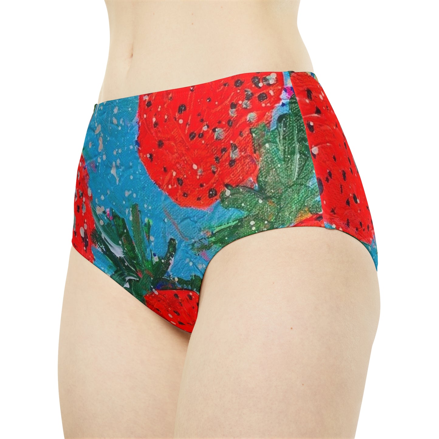 "Juicy" High-Waist Hipster Bikini Bottom