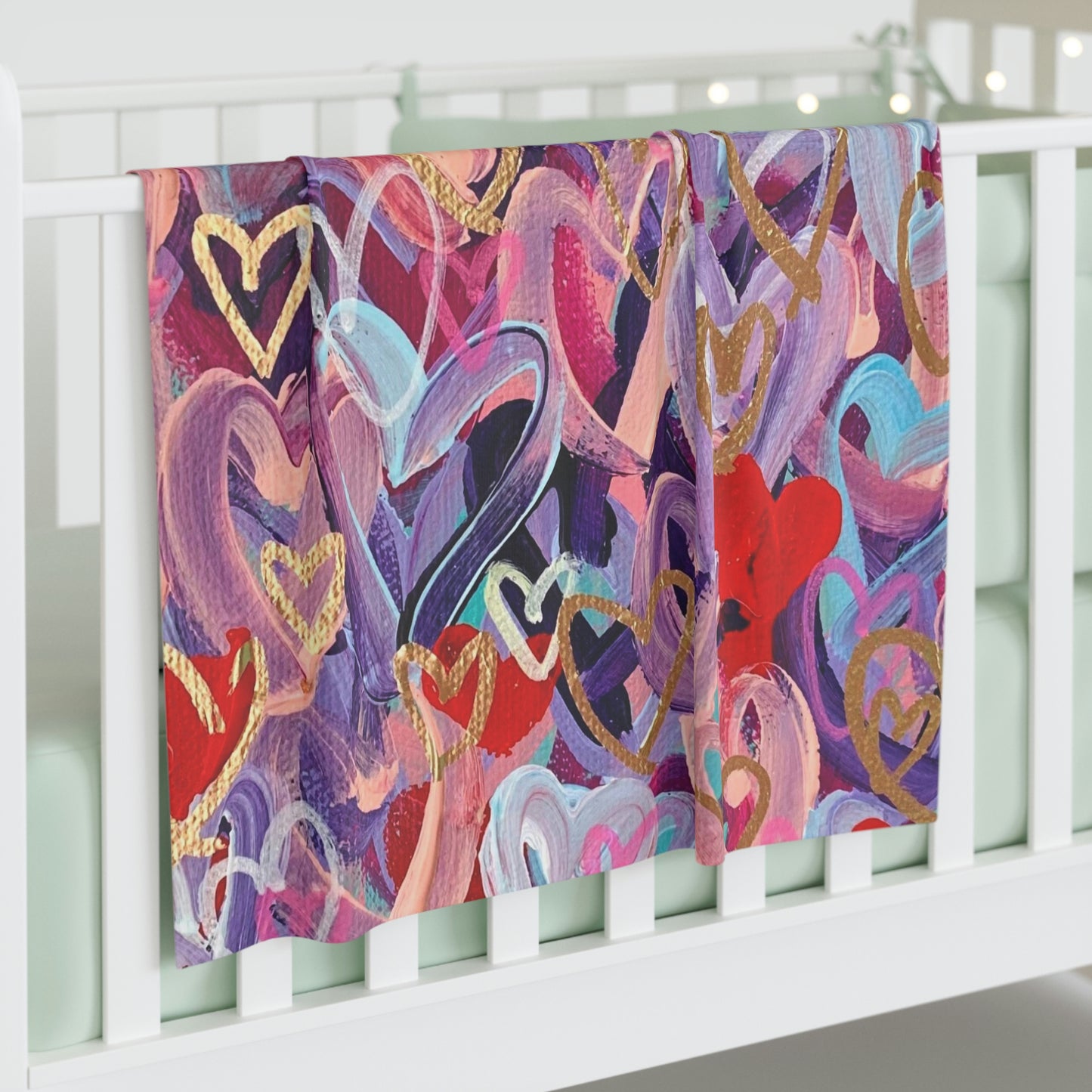 "Wrapped in Love" Baby Swaddle Blanket