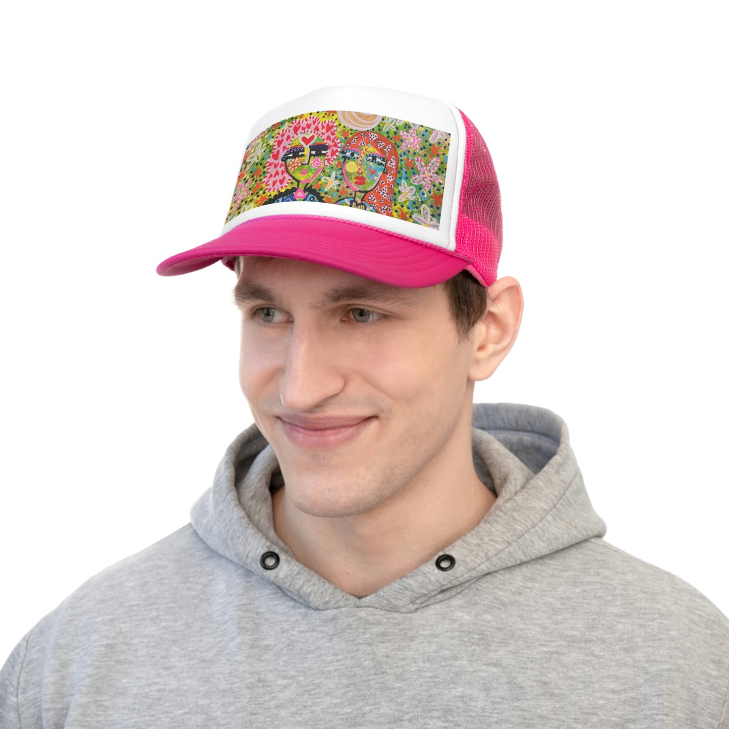 Girl Talk Art Trucker Cap