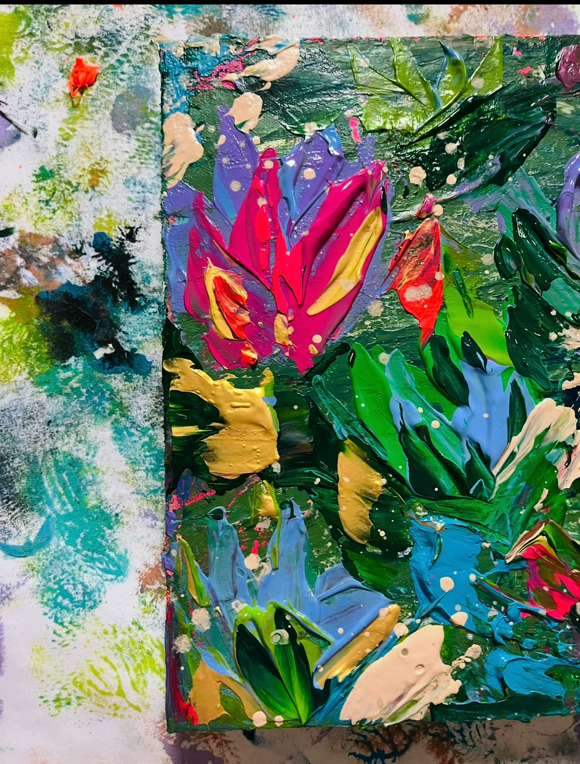 “Gather” Original painting on gallery wrapped canvas