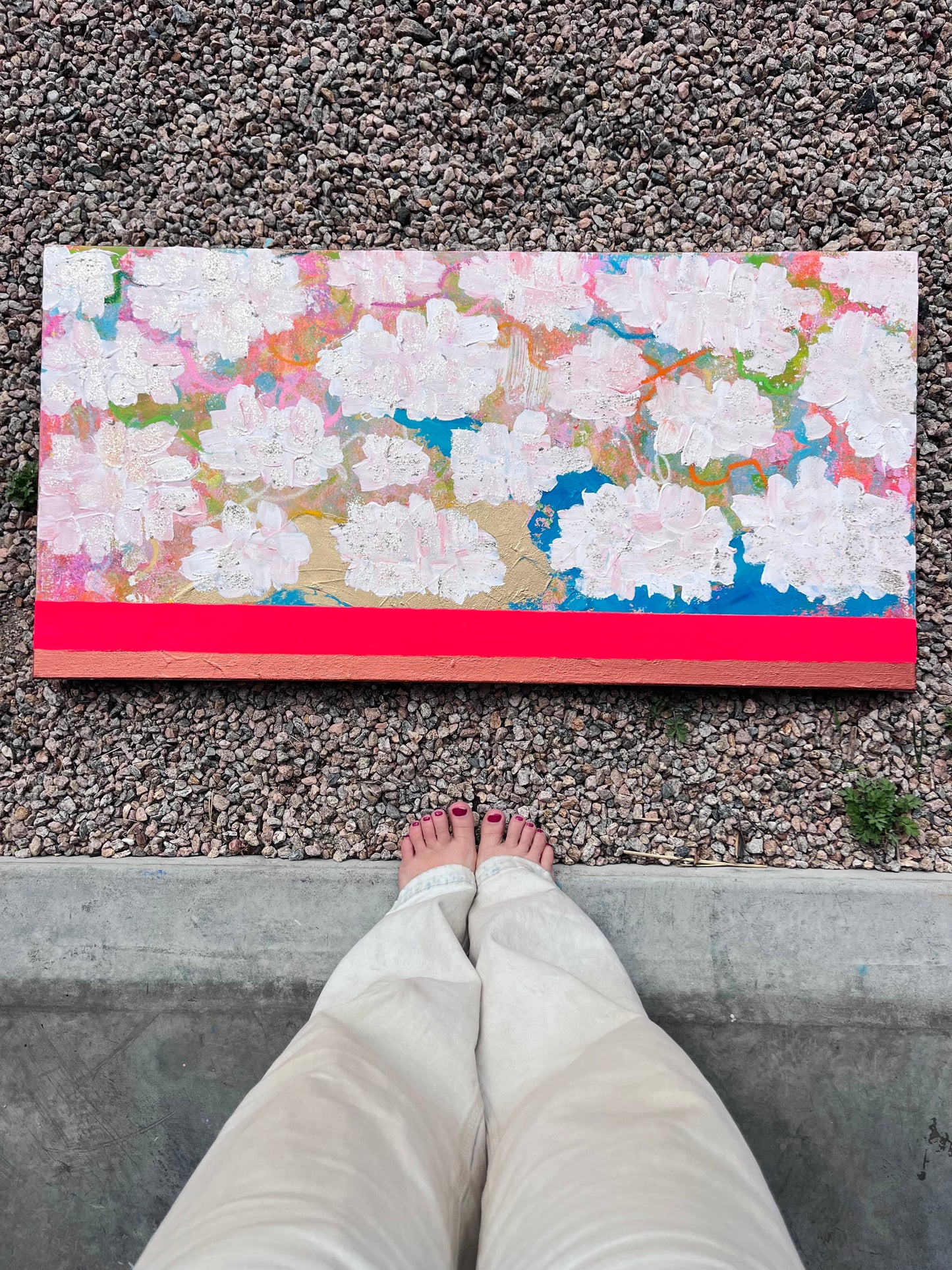 “Expect Good Things” original painting on gallery wrapped canvas (unframed)