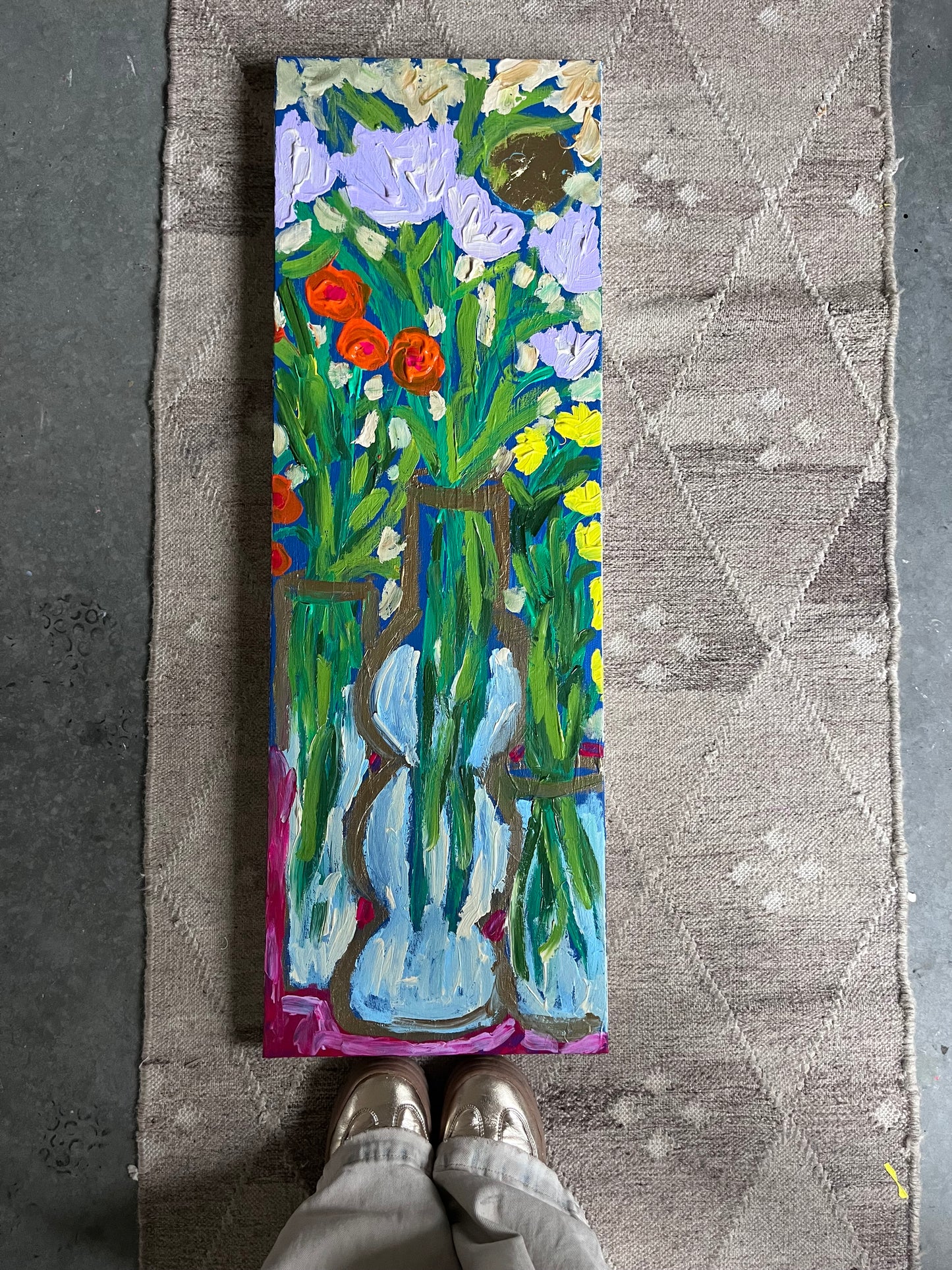 “Make Your Whole Life About Love” original painting on gallery wrapped canvas.