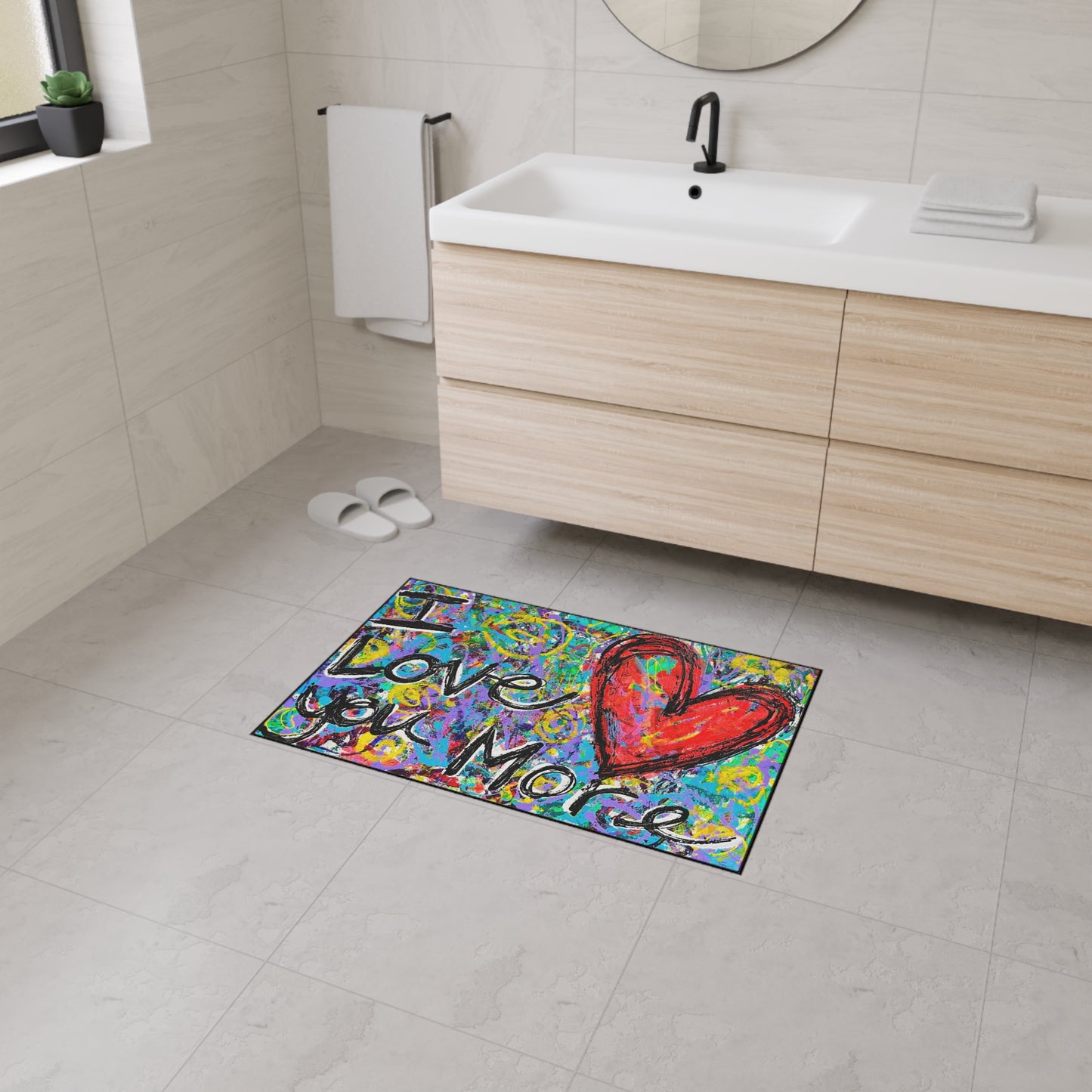 I Love You More Heavy Duty Floor Mat
