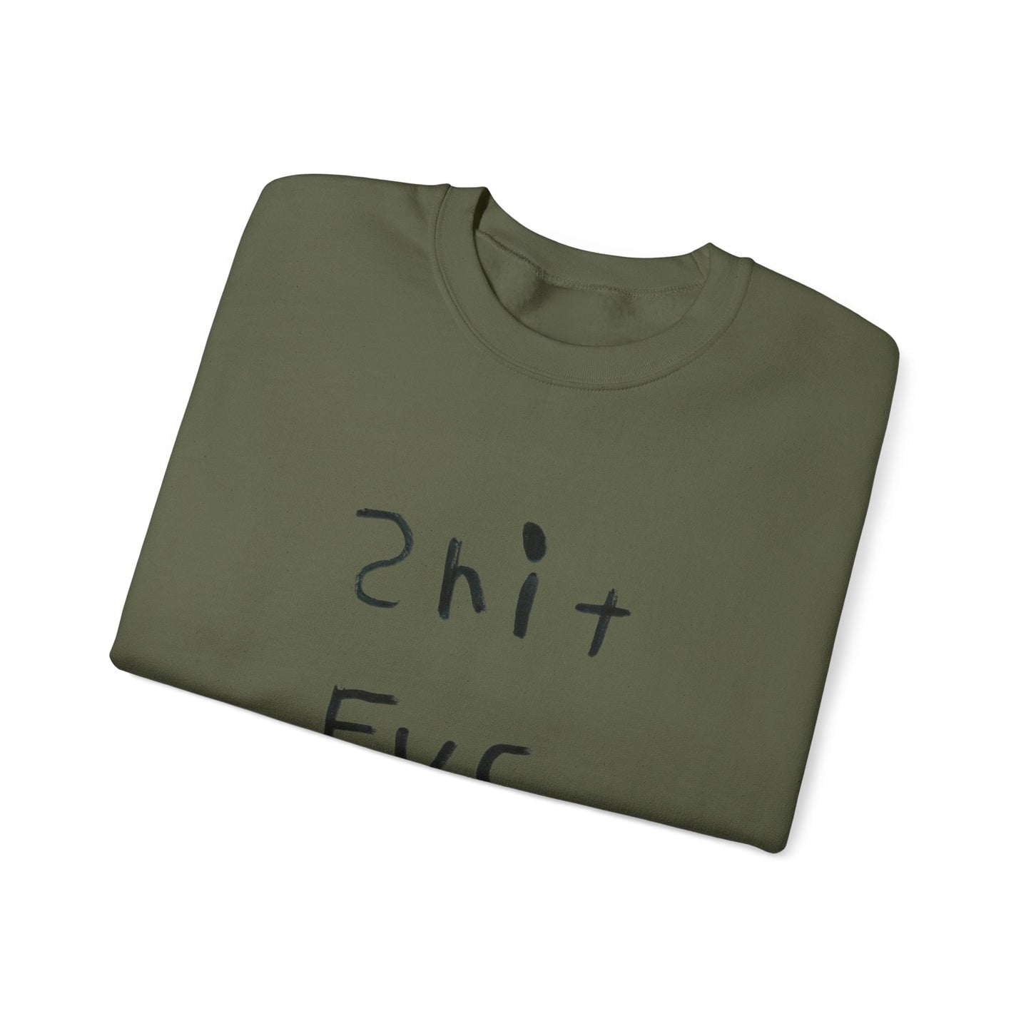 Shit Fuc design by Shep Unisex Heavy Blend™ Crewneck Sweatshirt