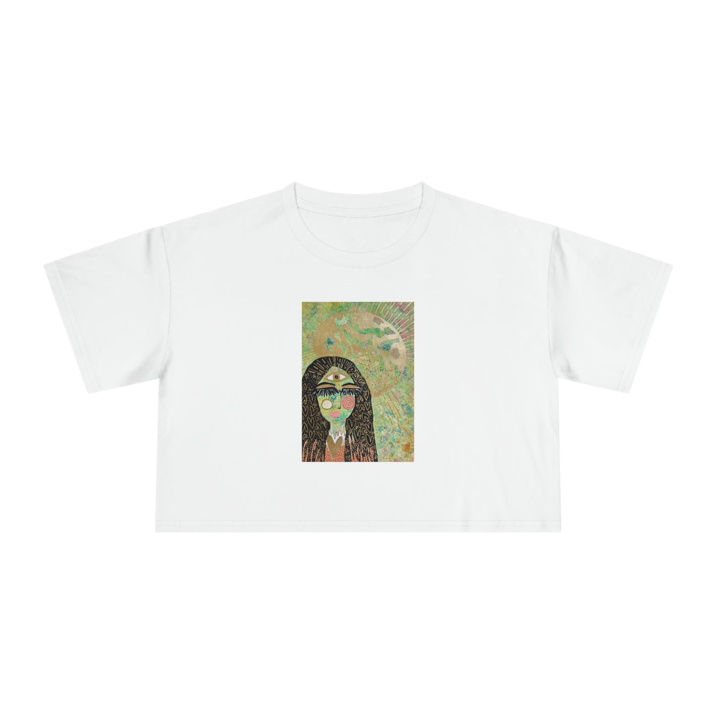 "High Priestess Healer" Women's Crop Tee