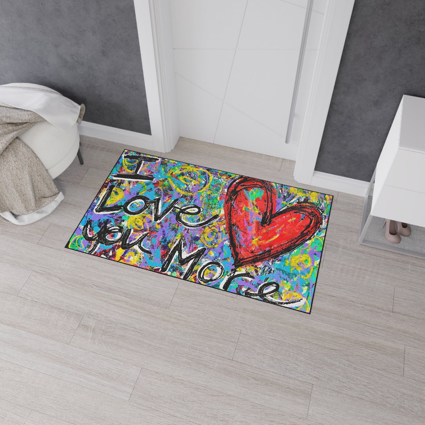 I Love You More Heavy Duty Floor Mat