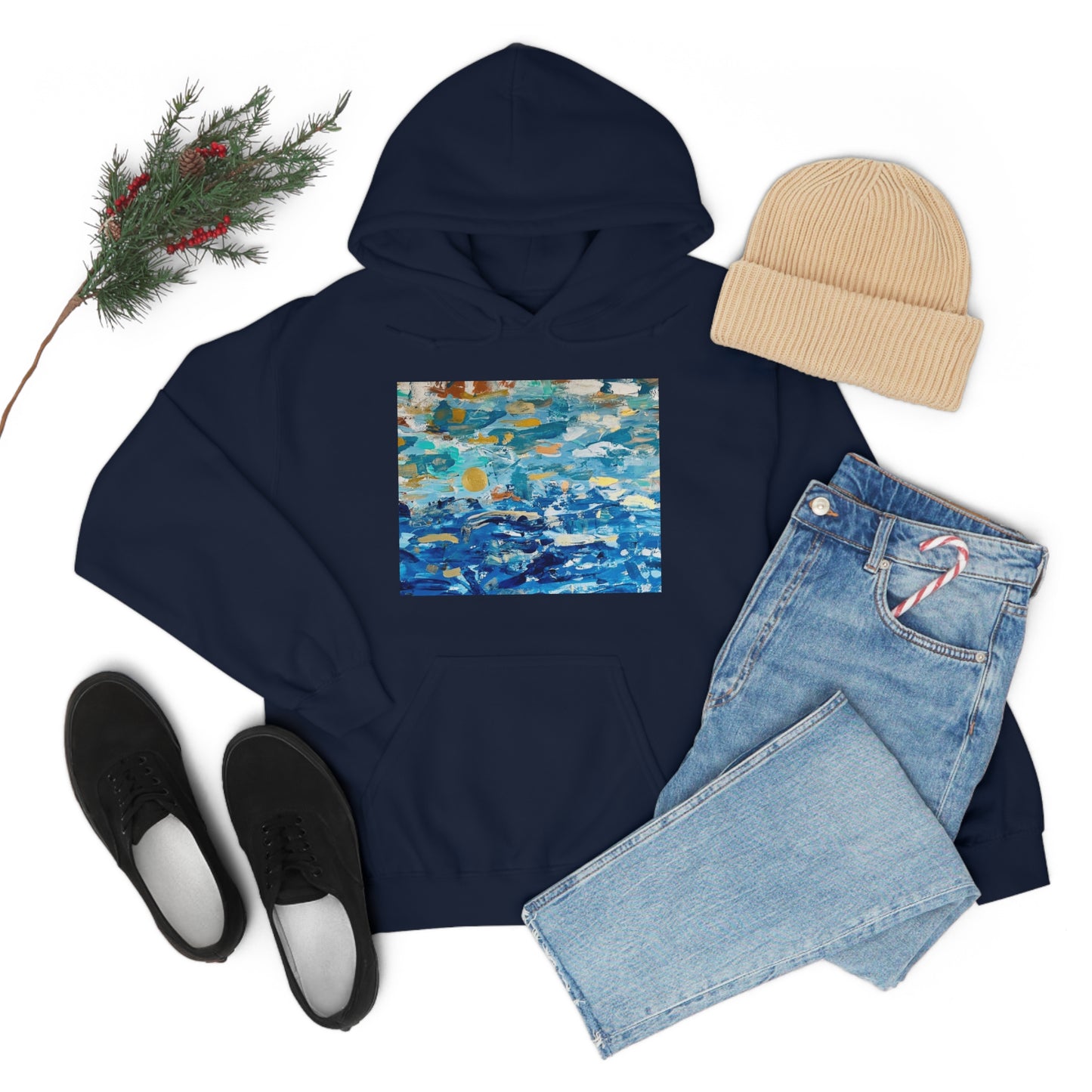 "Blue World" Unisex Heavy Blend Hooded Sweatshirt