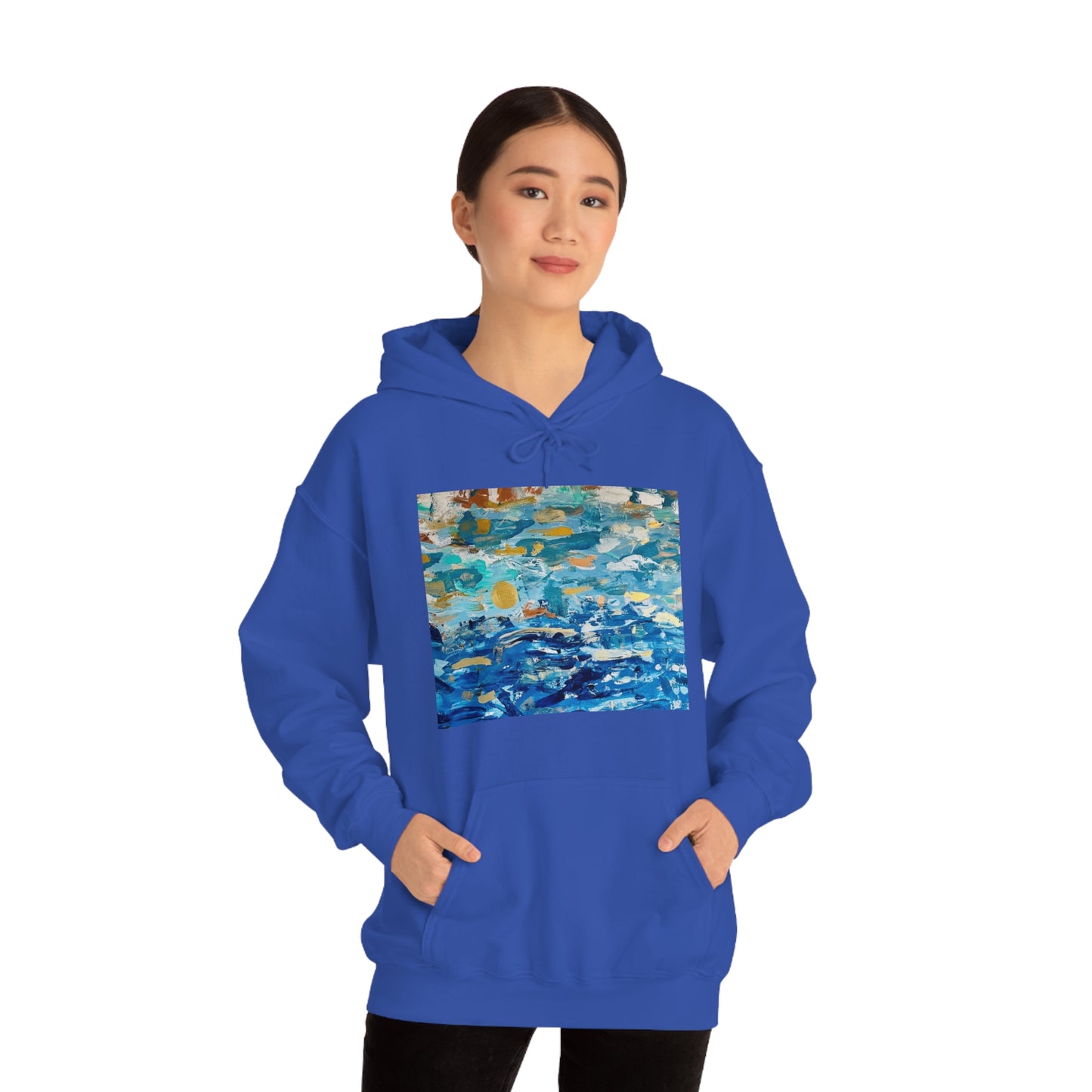 "Blue World" Unisex Heavy Blend Hooded Sweatshirt