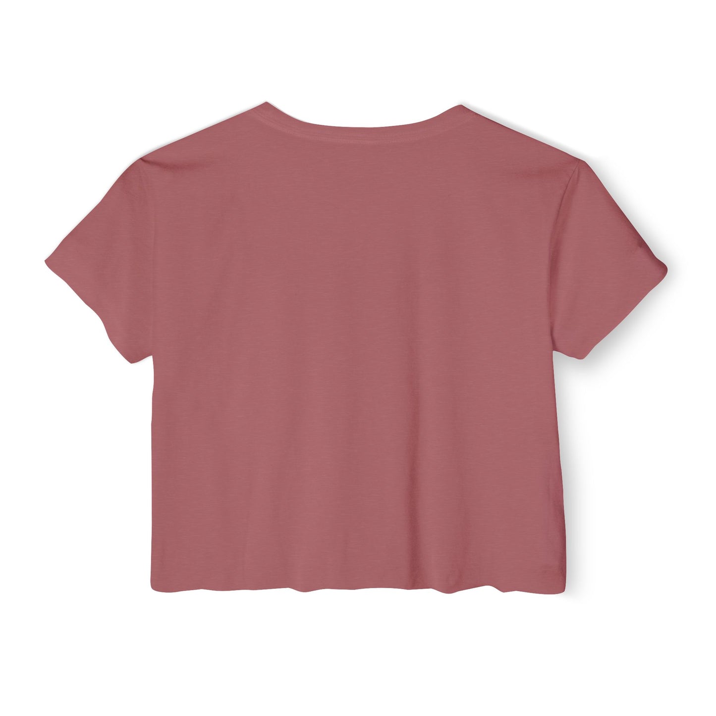 Crop Top Smiley Art Tee for Women - Shep's Famous Design