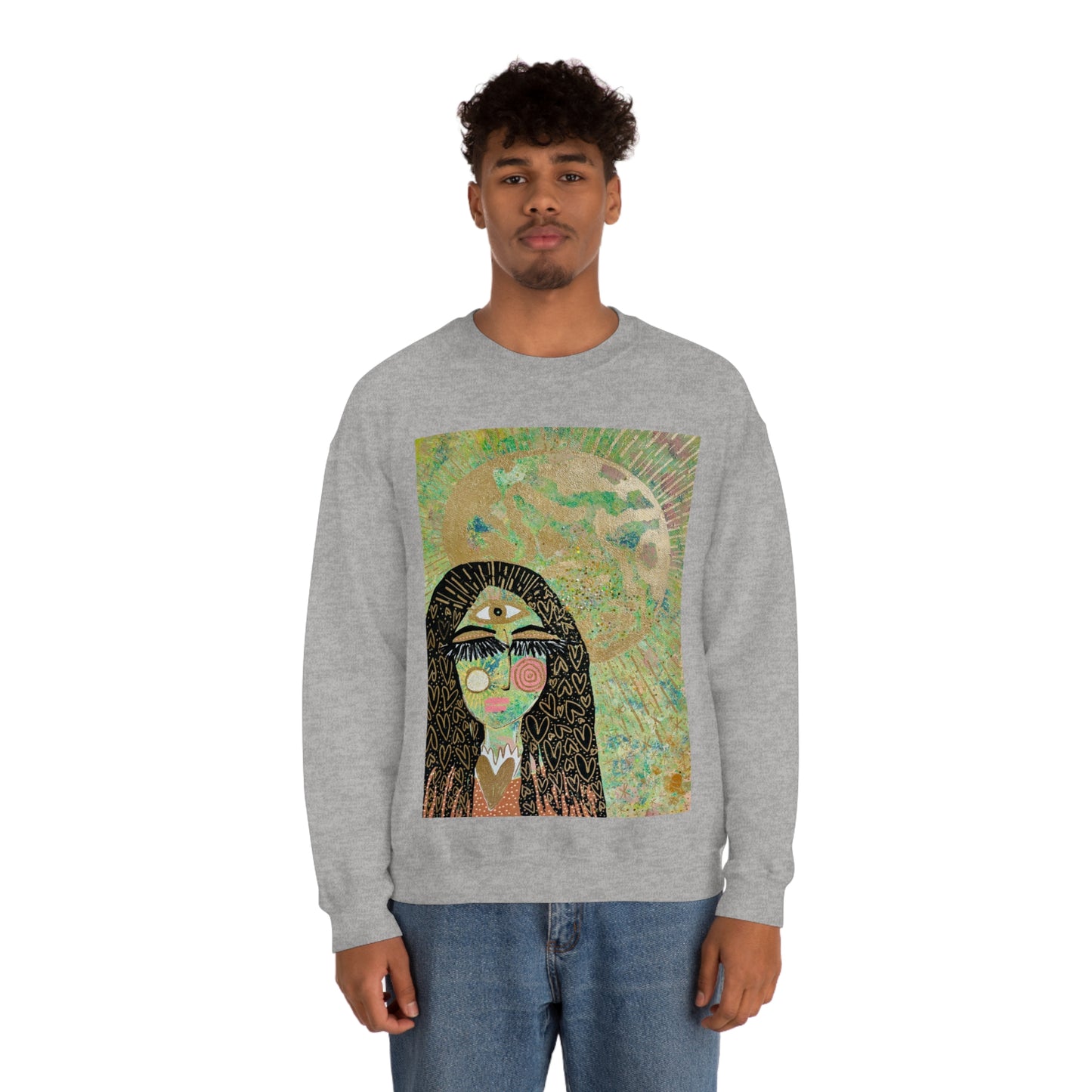 "High Priestess Healer" Unisex Heavy Blend™ Crewneck Sweatshirt