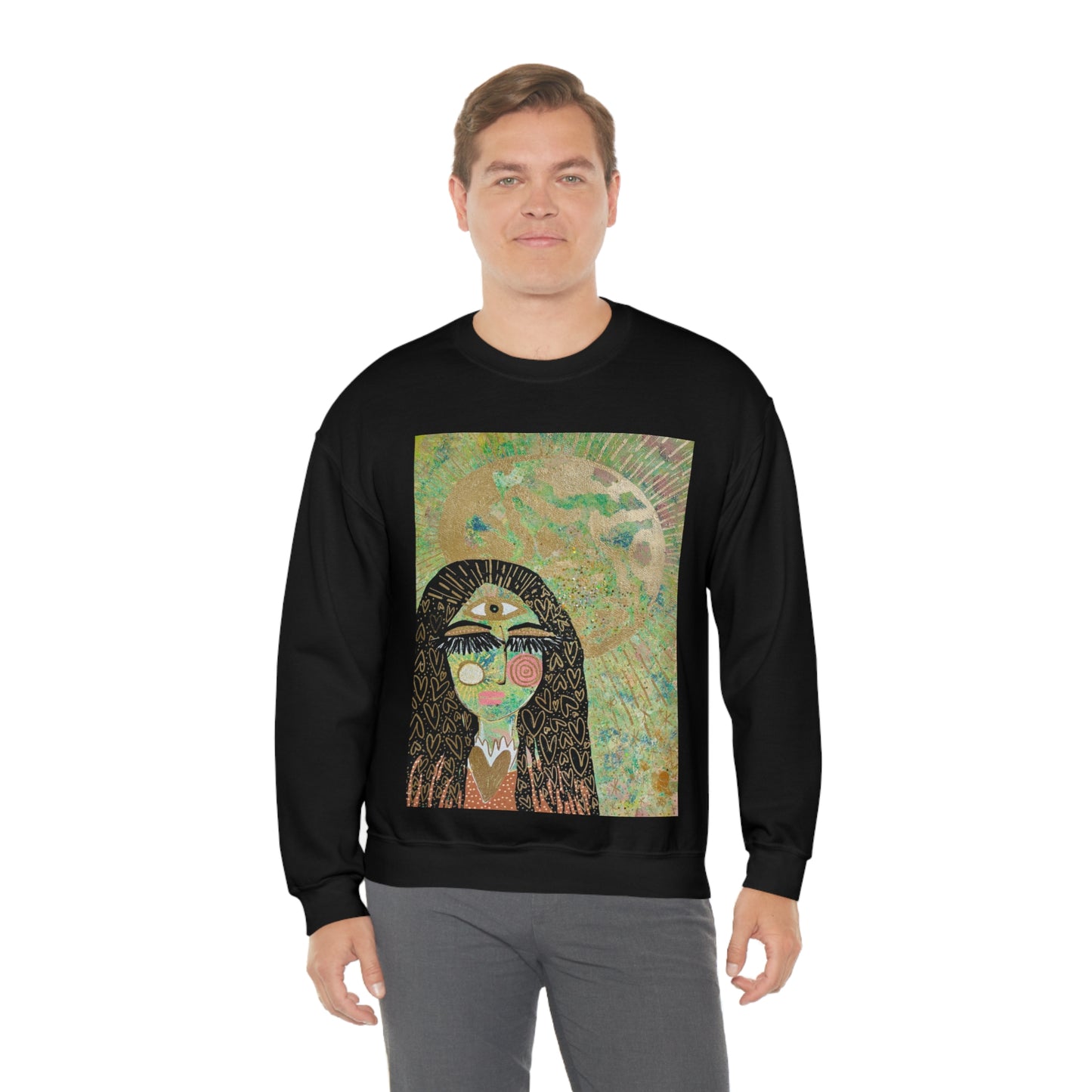 "High Priestess Healer" Unisex Heavy Blend™ Crewneck Sweatshirt