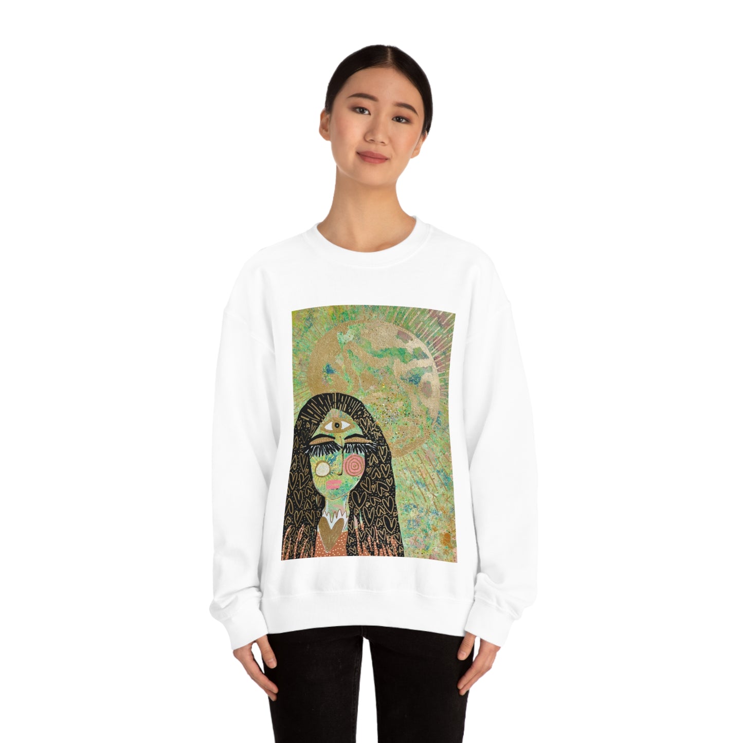 "High Priestess Healer" Unisex Heavy Blend™ Crewneck Sweatshirt