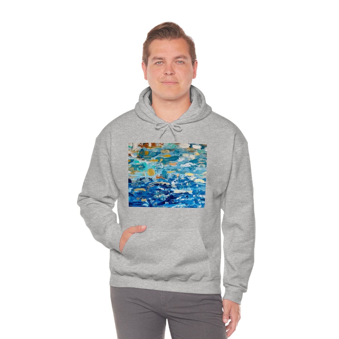 "Blue World" Unisex Heavy Blend Hooded Sweatshirt