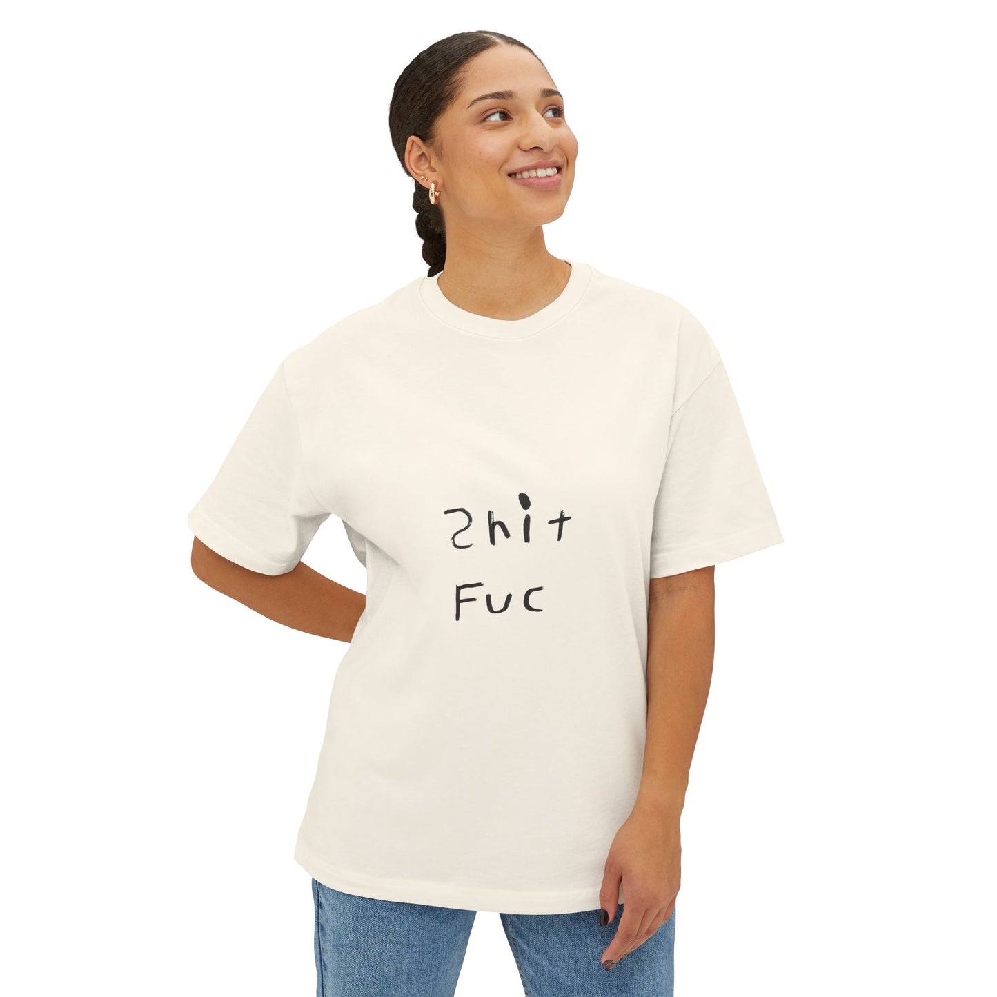 Shep's "Shit Fuc" Unisex Oversized Boxy Tee