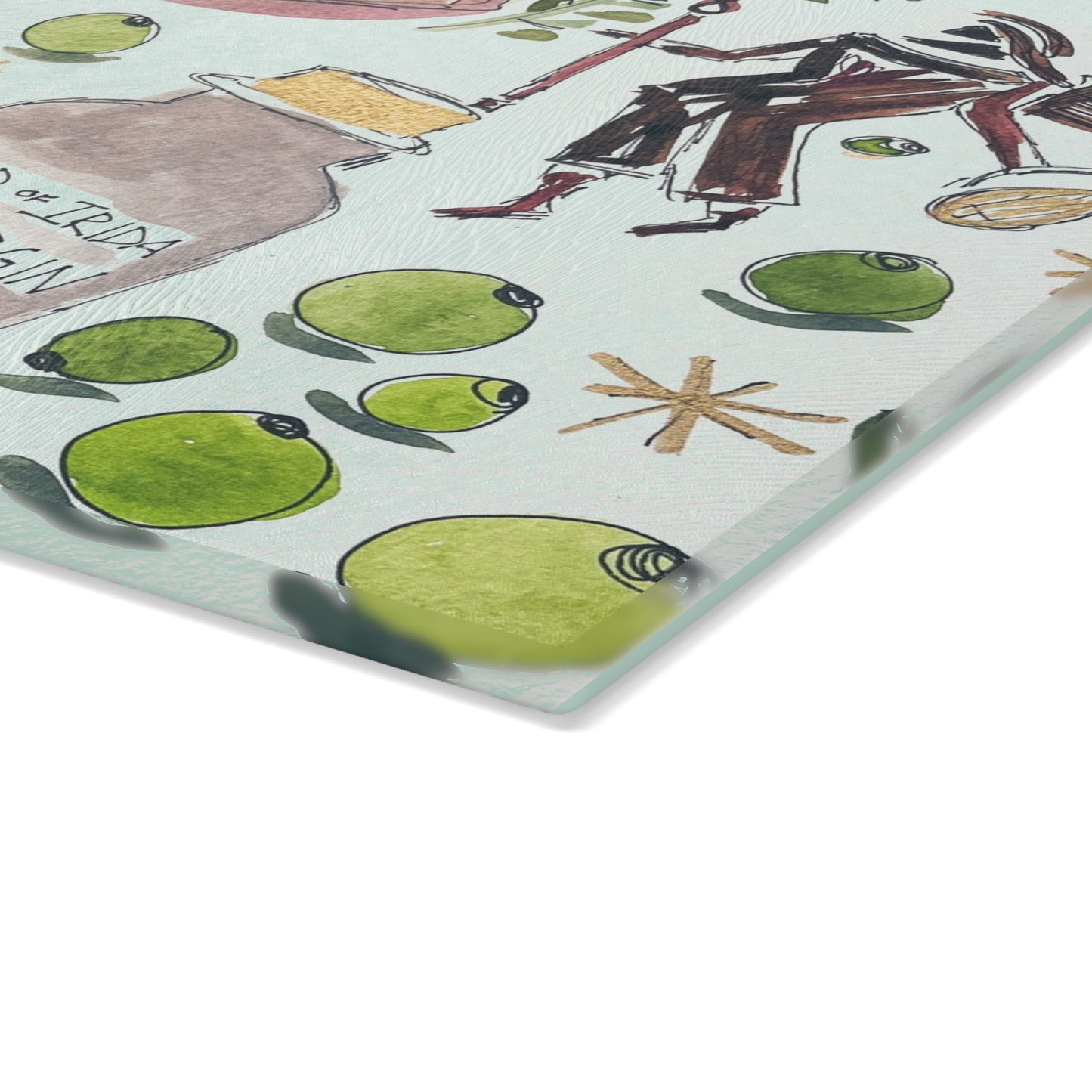 "Gold of Irida" Glass Cutting Board