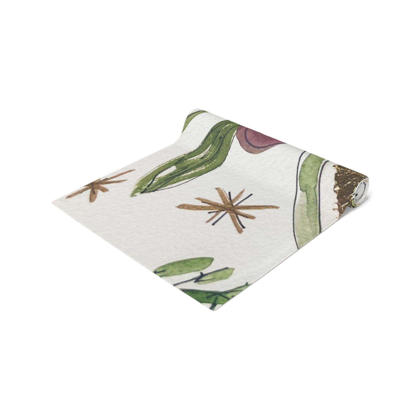 "Gold of Irida" Table Runner - Greek Olive Oil Inspired Original Painting by Jaclyn Altieri