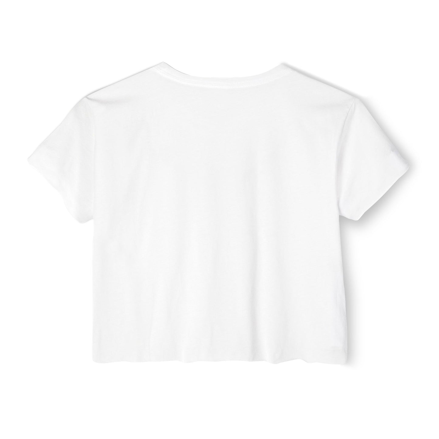 Crop Top Smiley Art Tee for Women - Shep's Famous Design