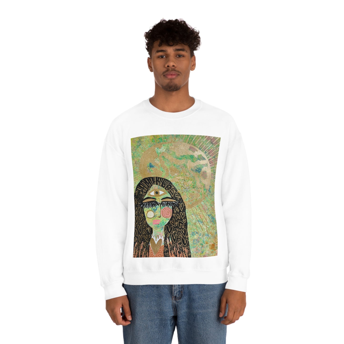 "High Priestess Healer" Unisex Heavy Blend™ Crewneck Sweatshirt