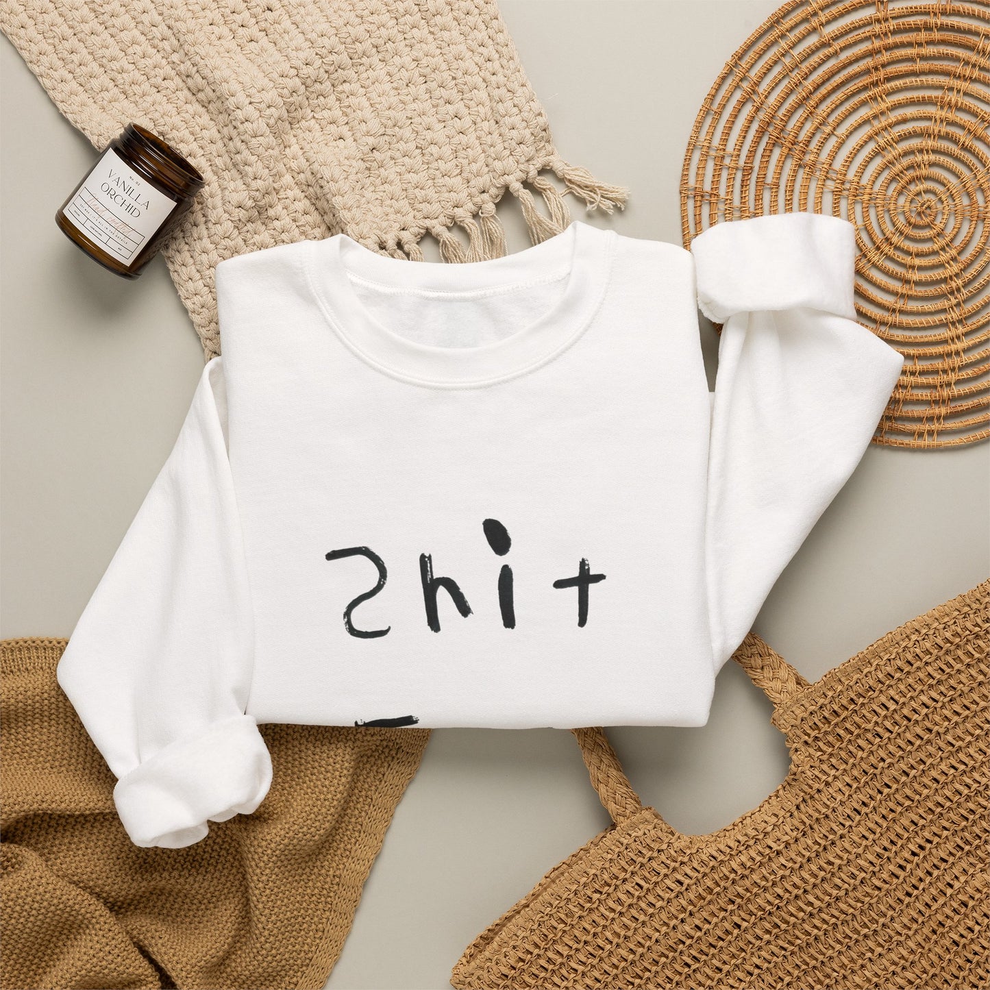 Shit Fuc design by Shep Unisex Heavy Blend™ Crewneck Sweatshirt