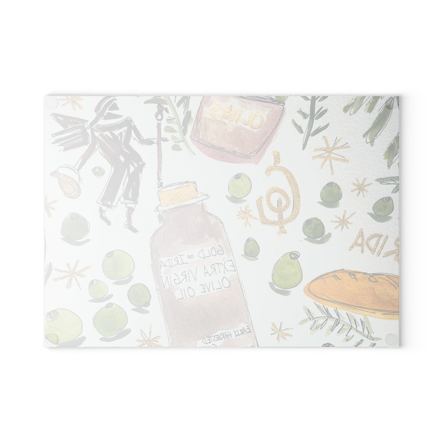 "Gold of Irida" Glass Cutting Board