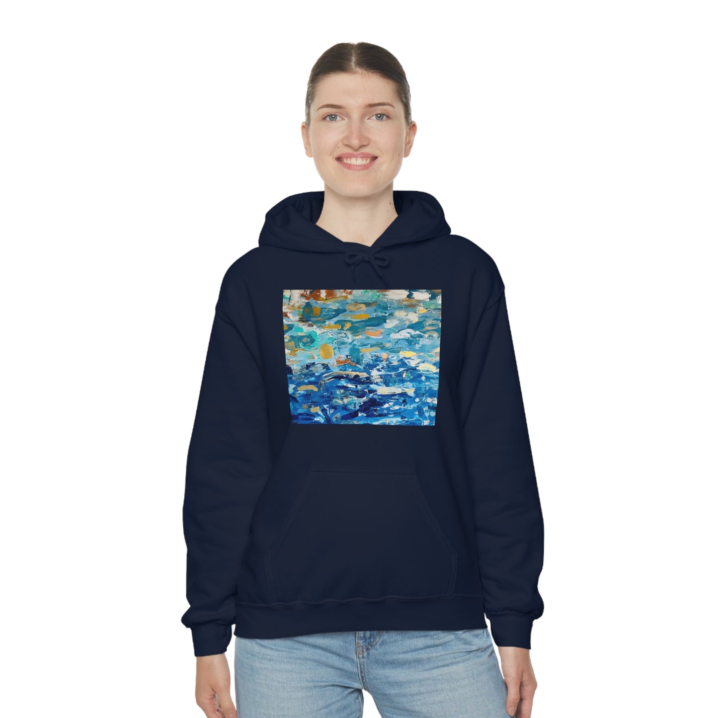 "Blue World" Unisex Heavy Blend Hooded Sweatshirt