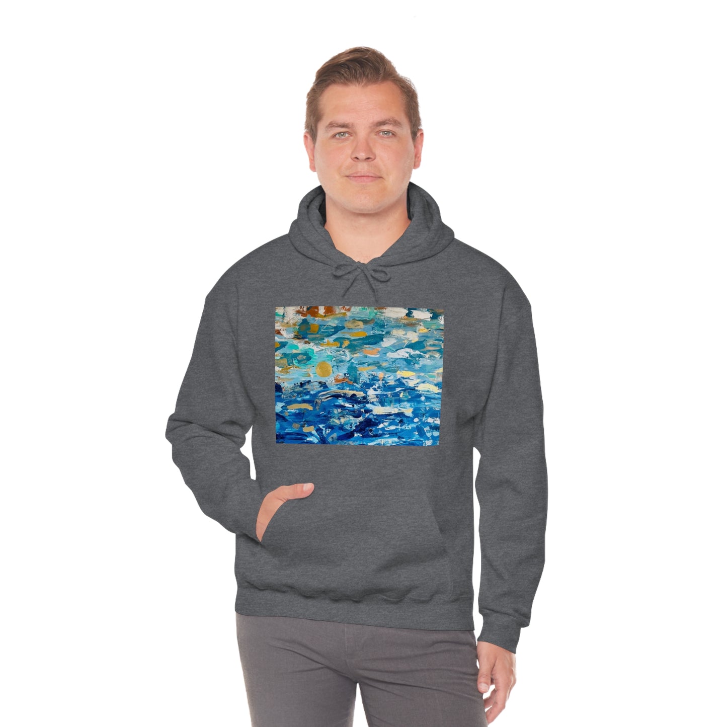 "Blue World" Unisex Heavy Blend Hooded Sweatshirt