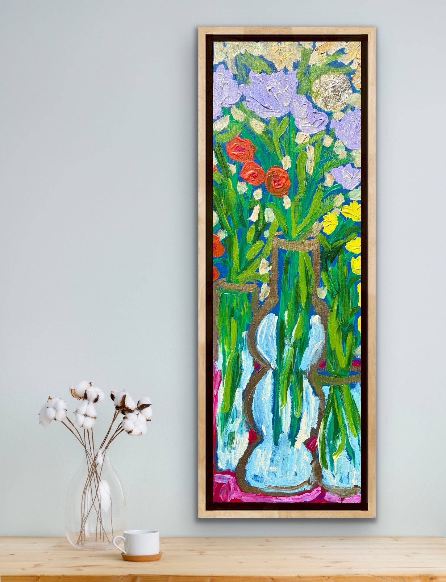 “Make Your Whole Life About Love” original painting on gallery wrapped canvas.