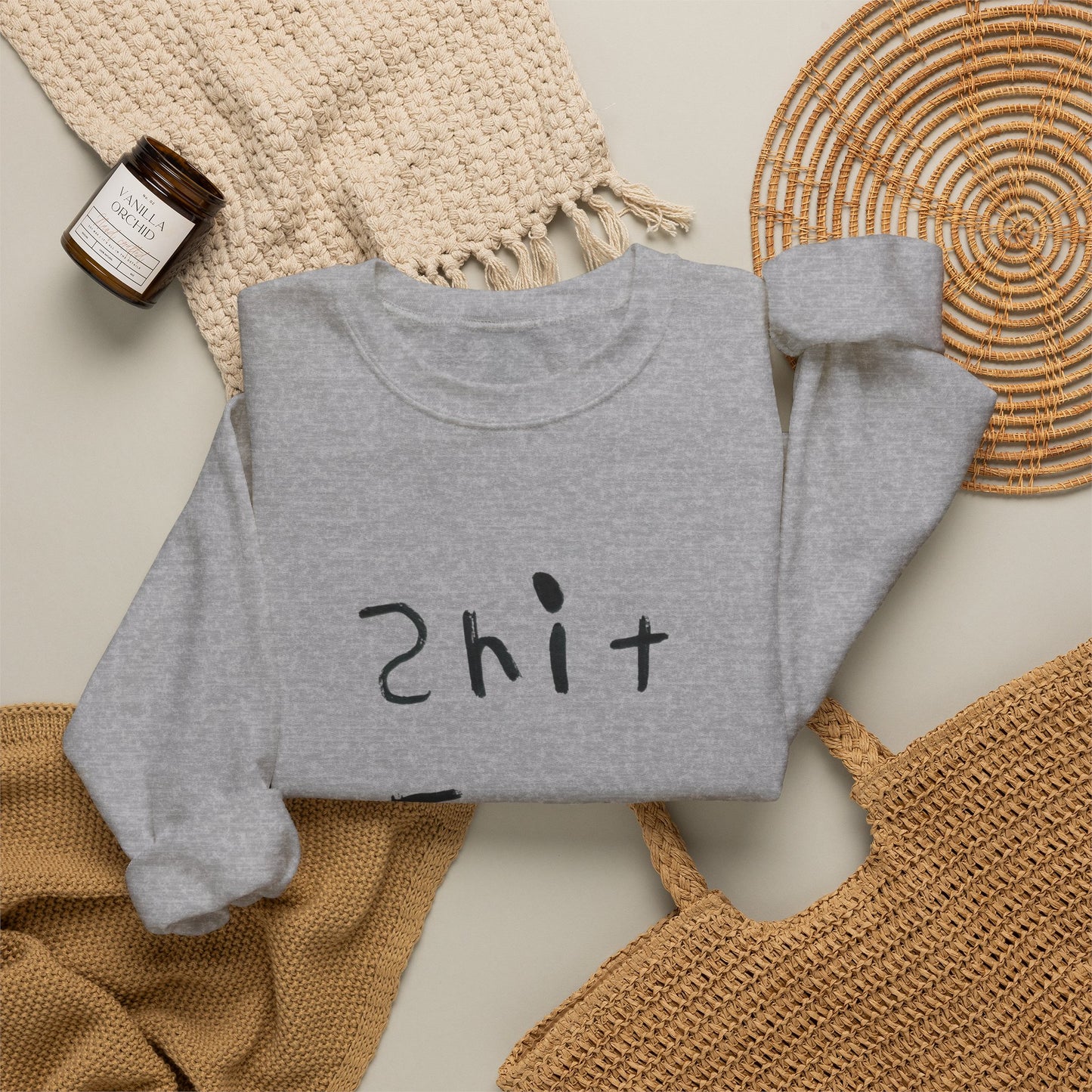 Shit Fuc design by Shep Unisex Heavy Blend™ Crewneck Sweatshirt