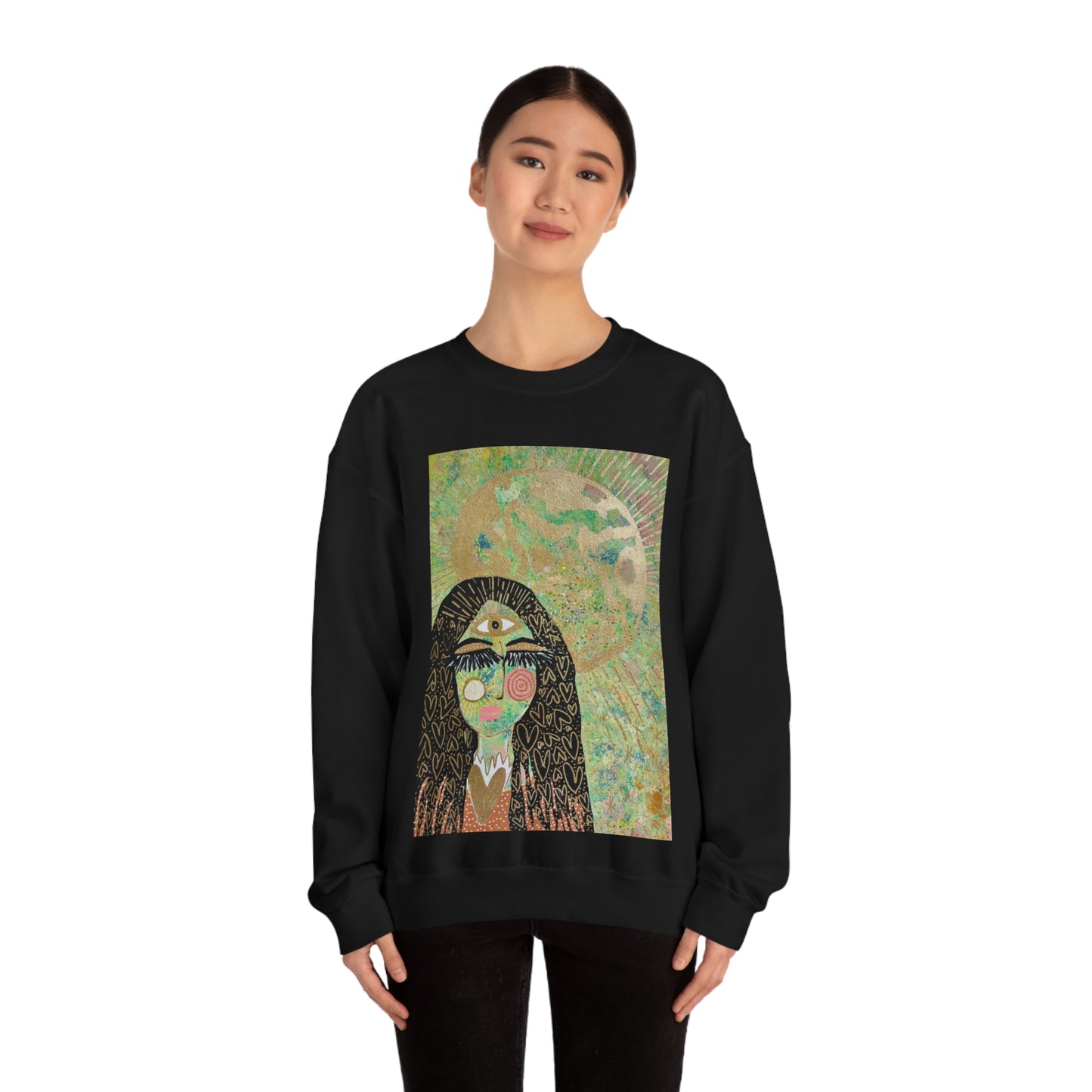 "High Priestess Healer" Unisex Heavy Blend™ Crewneck Sweatshirt