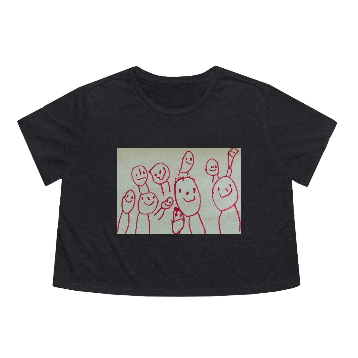 Shep's Peeps. Women's Flowy Cropped Tee