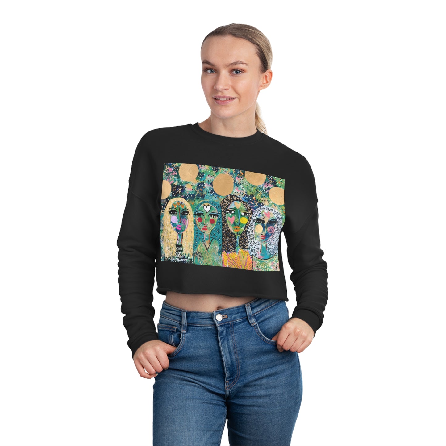 "THE WITCHES" Women's Cropped Sweatshirt