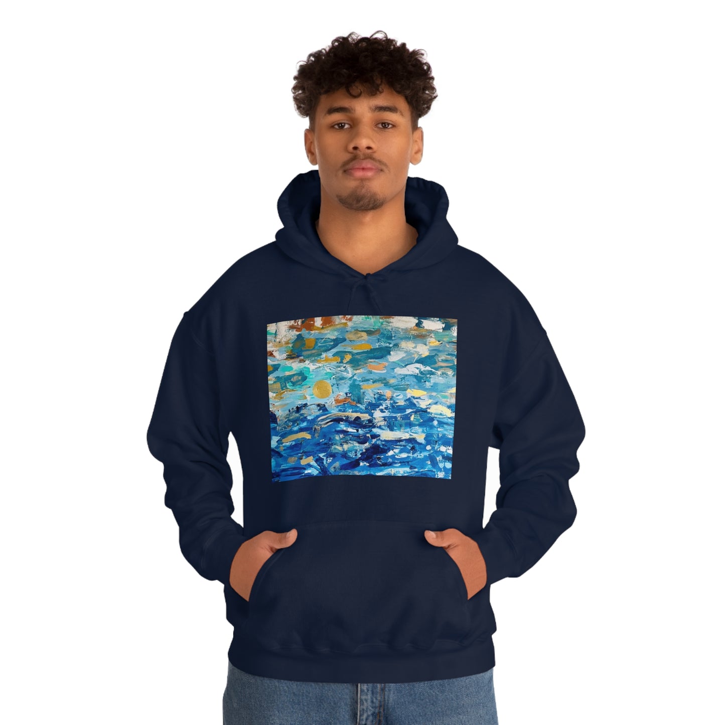 "Blue World" Unisex Heavy Blend Hooded Sweatshirt