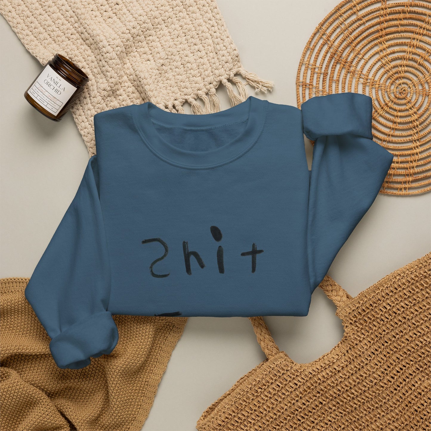 Shit Fuc design by Shep Unisex Heavy Blend™ Crewneck Sweatshirt