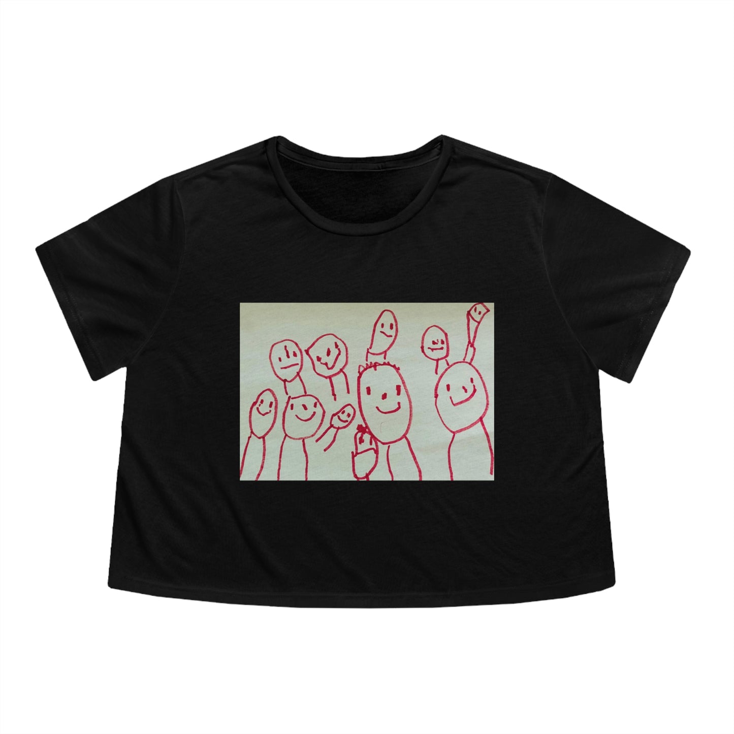 Shep's Peeps. Women's Flowy Cropped Tee
