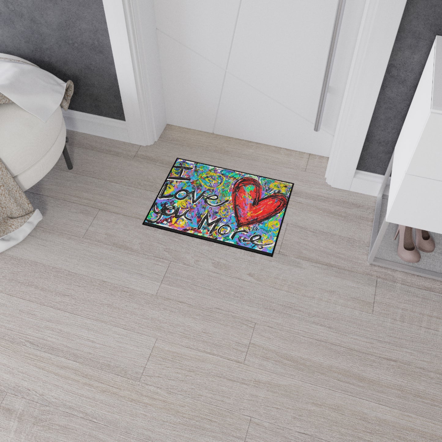 I Love You More Heavy Duty Floor Mat