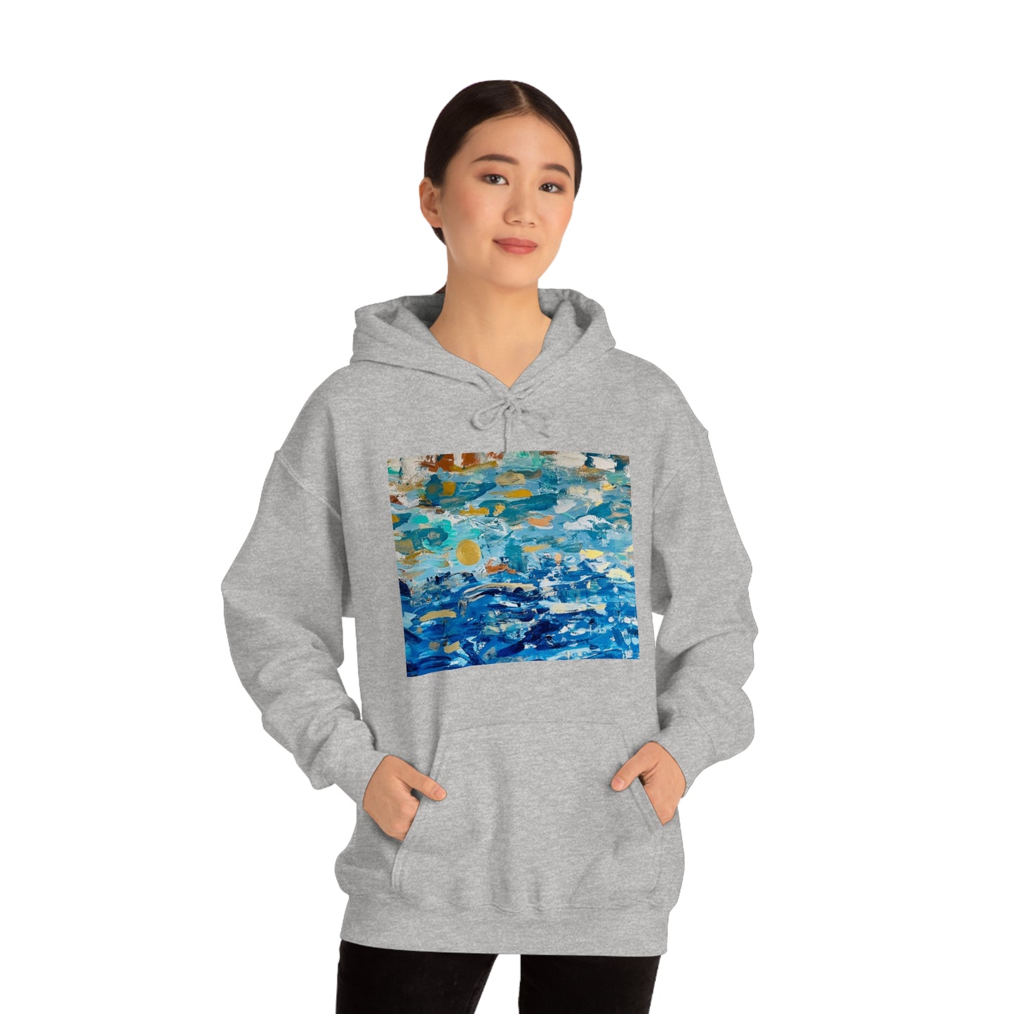"Blue World" Unisex Heavy Blend Hooded Sweatshirt