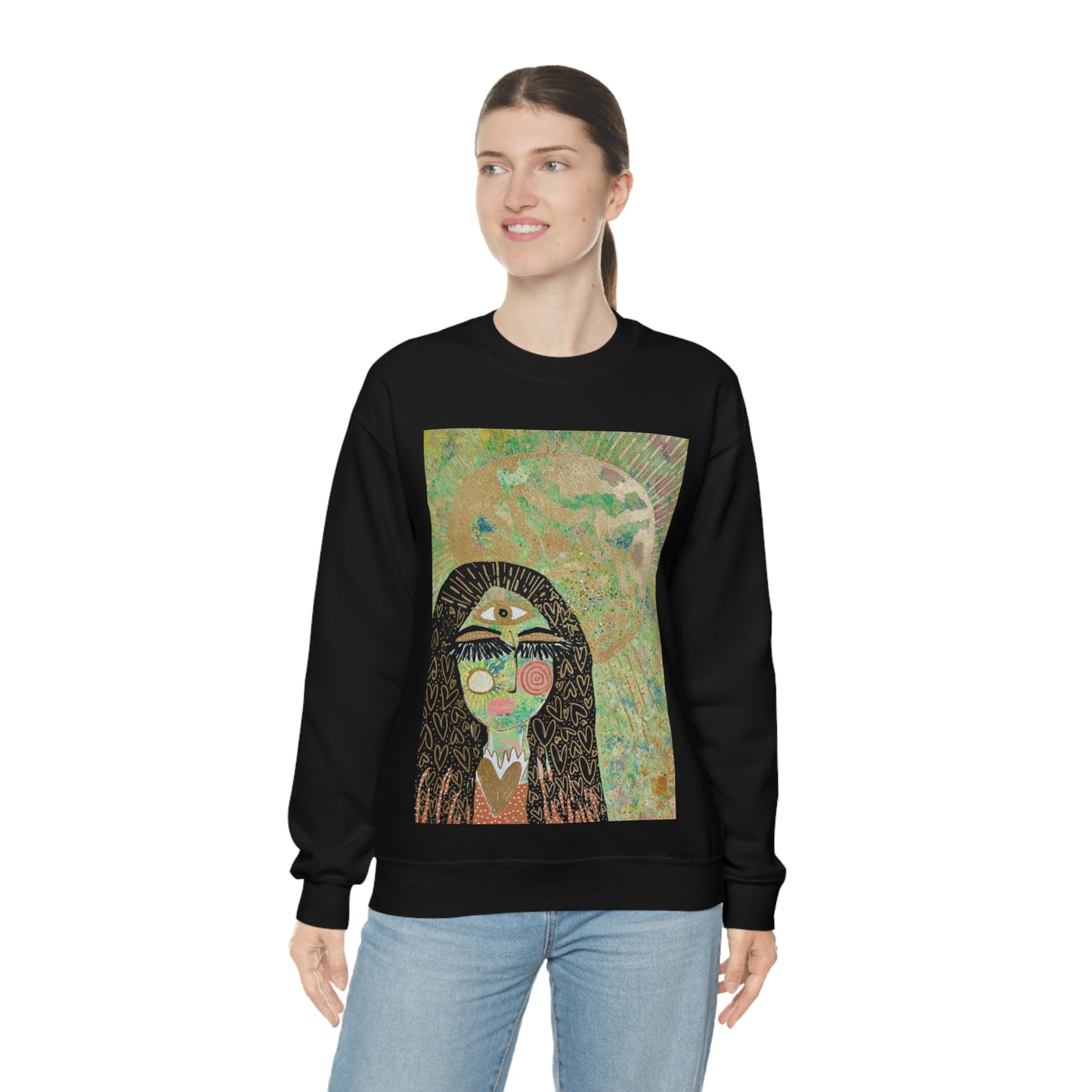 "High Priestess Healer" Unisex Heavy Blend™ Crewneck Sweatshirt