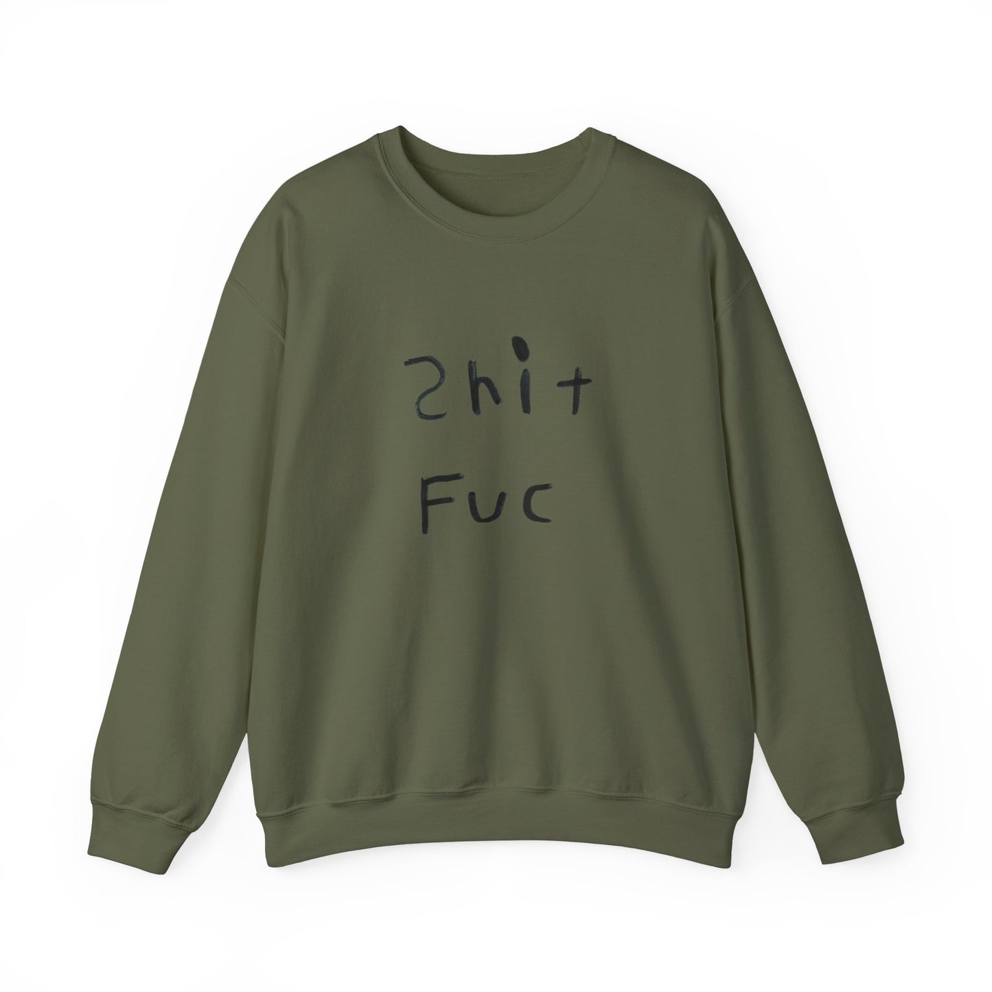 Shit Fuc design by Shep Unisex Heavy Blend™ Crewneck Sweatshirt