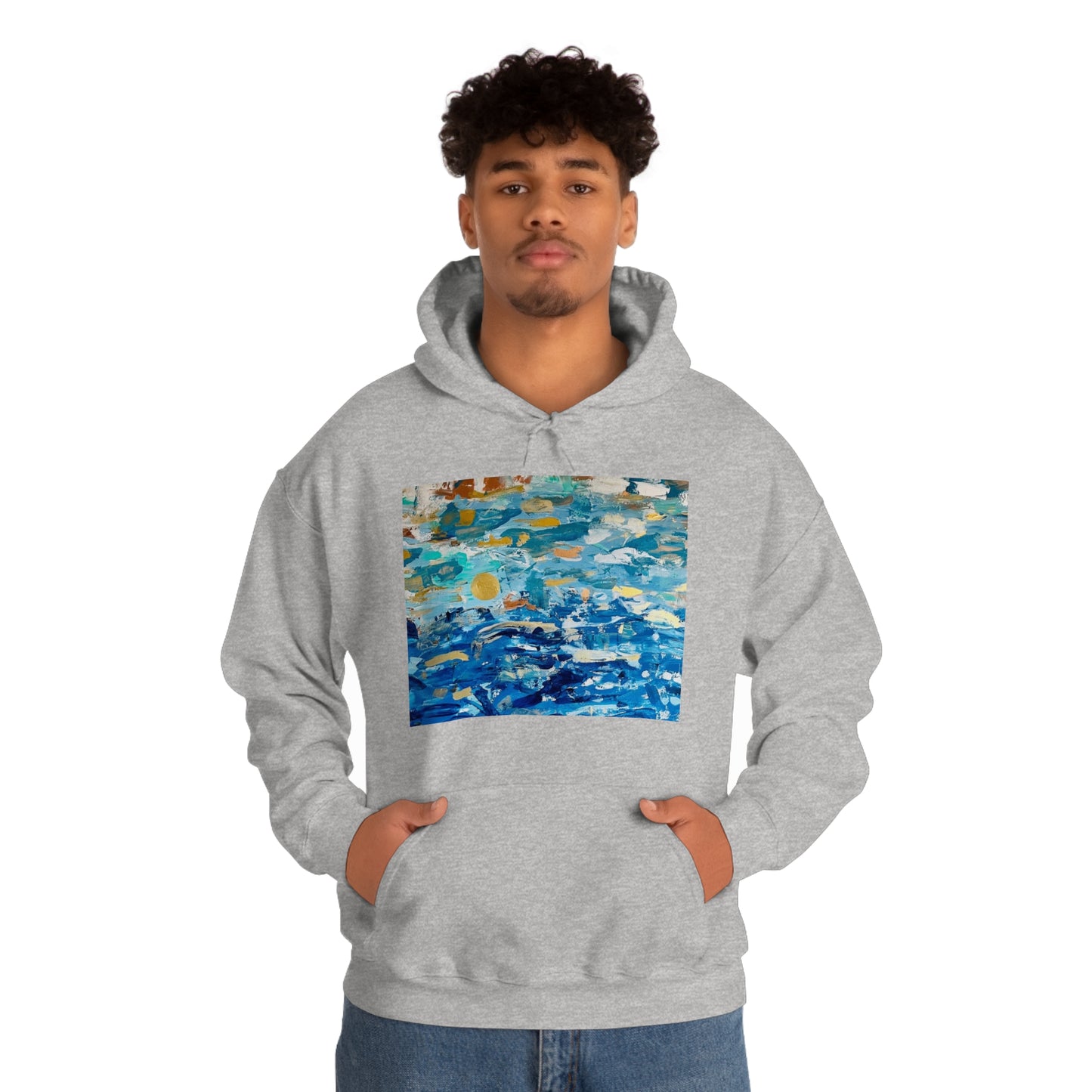 "Blue World" Unisex Heavy Blend Hooded Sweatshirt