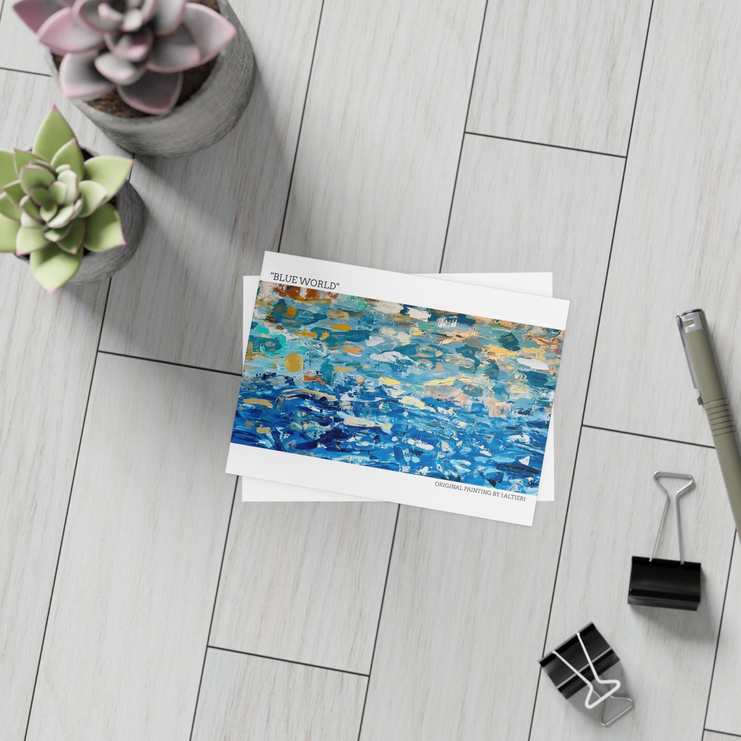 Blue World Postcard Bundles (envelopes included)