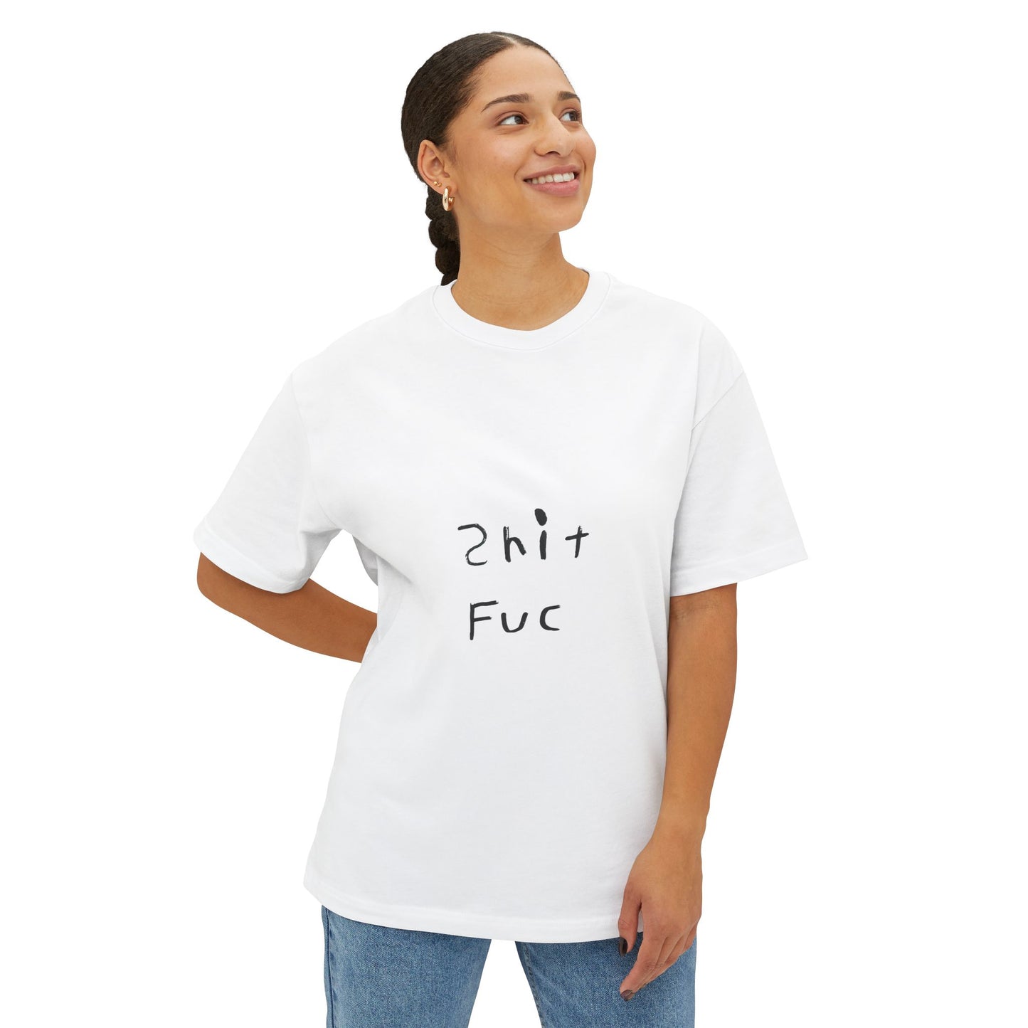 Shep's "Shit Fuc" Unisex Oversized Boxy Tee