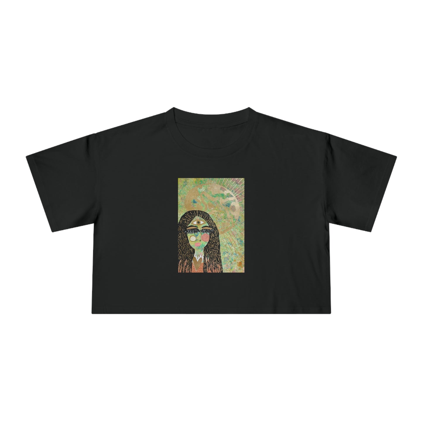 "High Priestess Healer" Women's Crop Tee