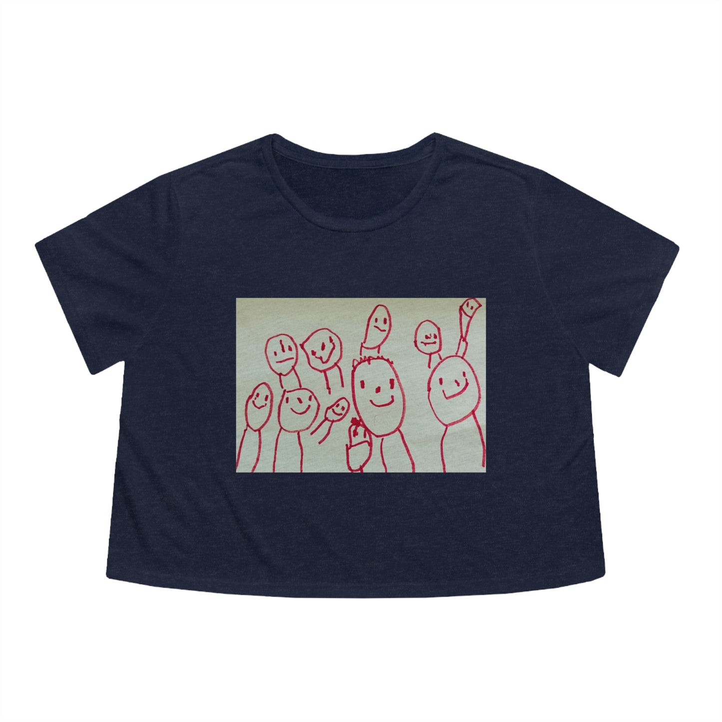 Shep's Peeps. Women's Flowy Cropped Tee